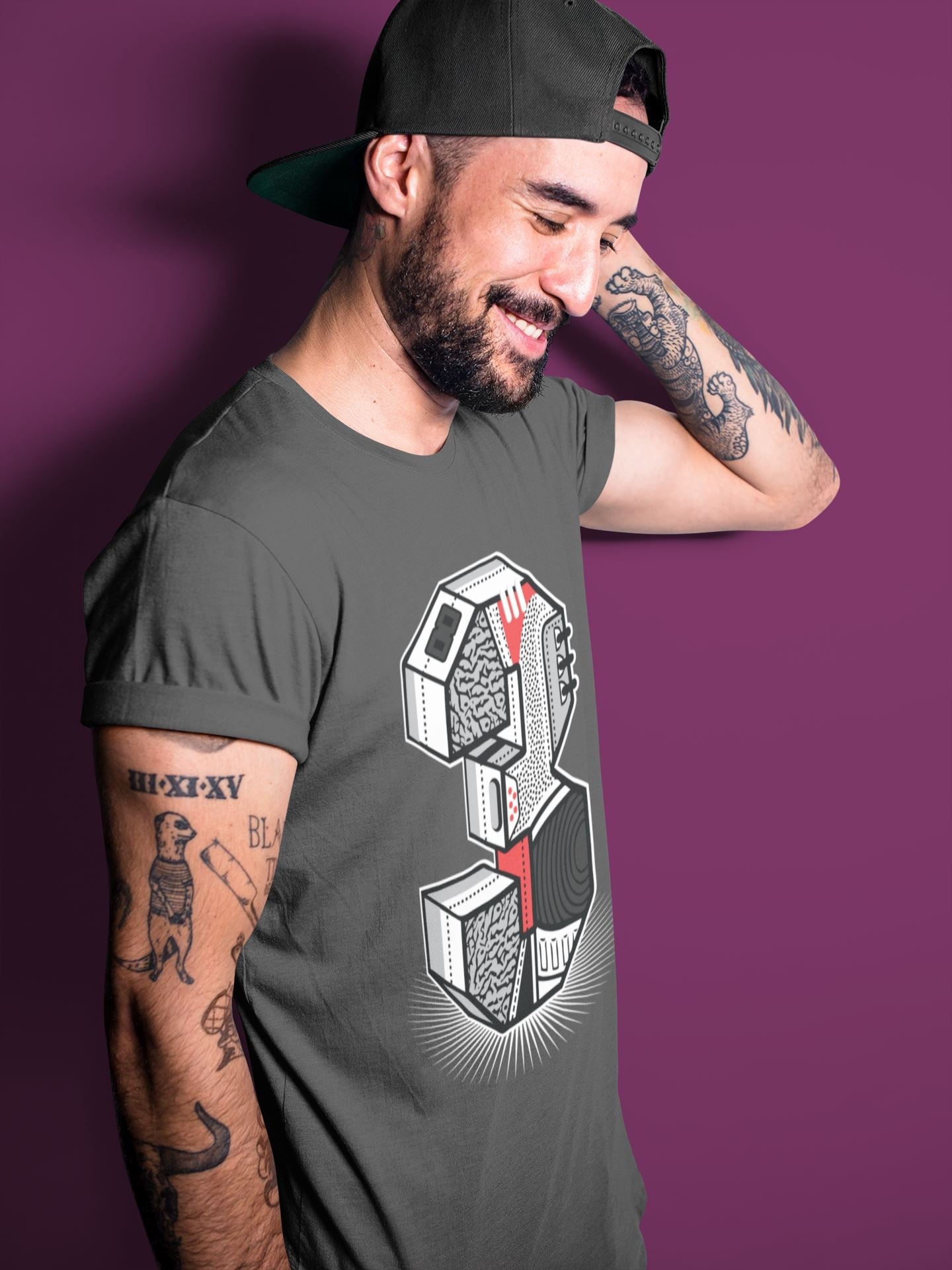 Three Statue Unisex Tops - Air Jordan 3 Fire Red