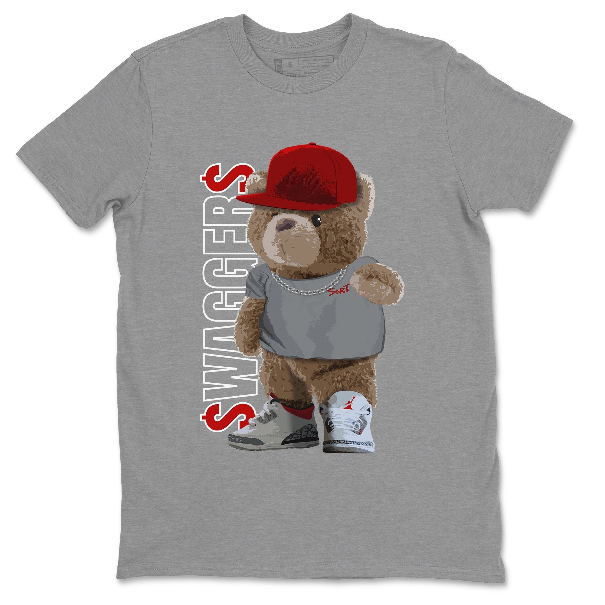 Bear Swaggers Unisex Tops - Air Jordan 3 Fire Red