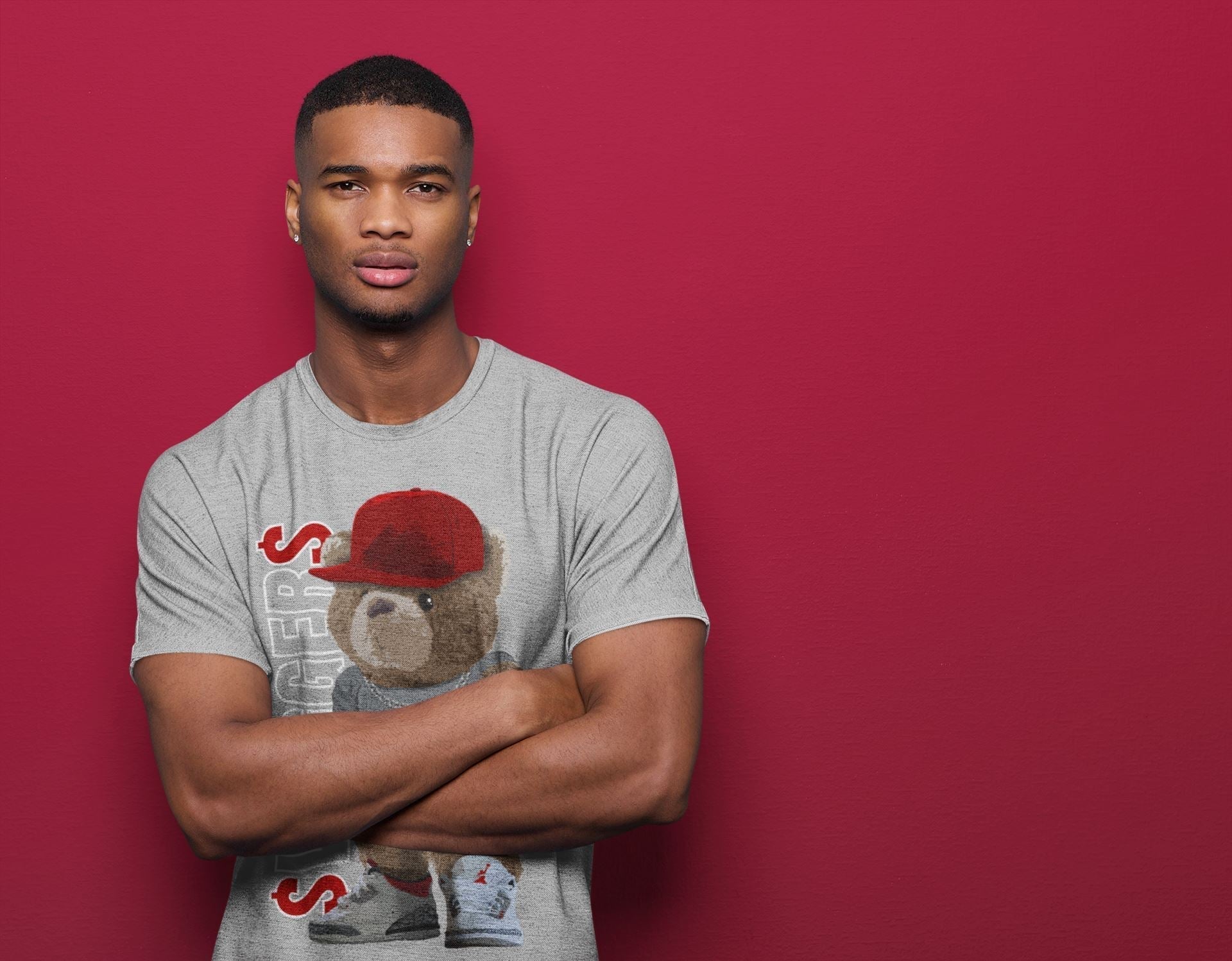 Bear Swaggers Unisex Tops - Air Jordan 3 Fire Red