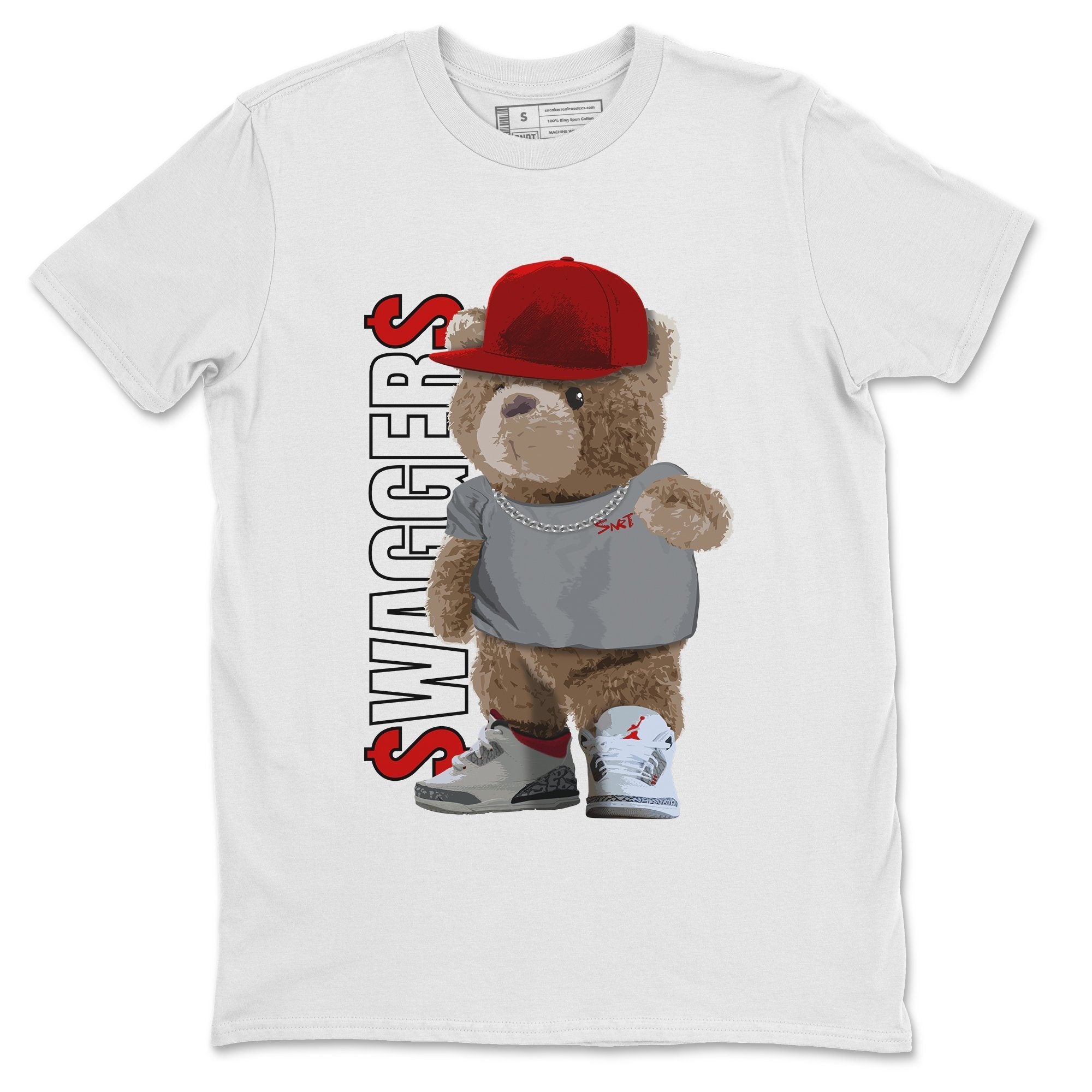 Bear Swaggers Unisex Tops - Air Jordan 3 Fire Red