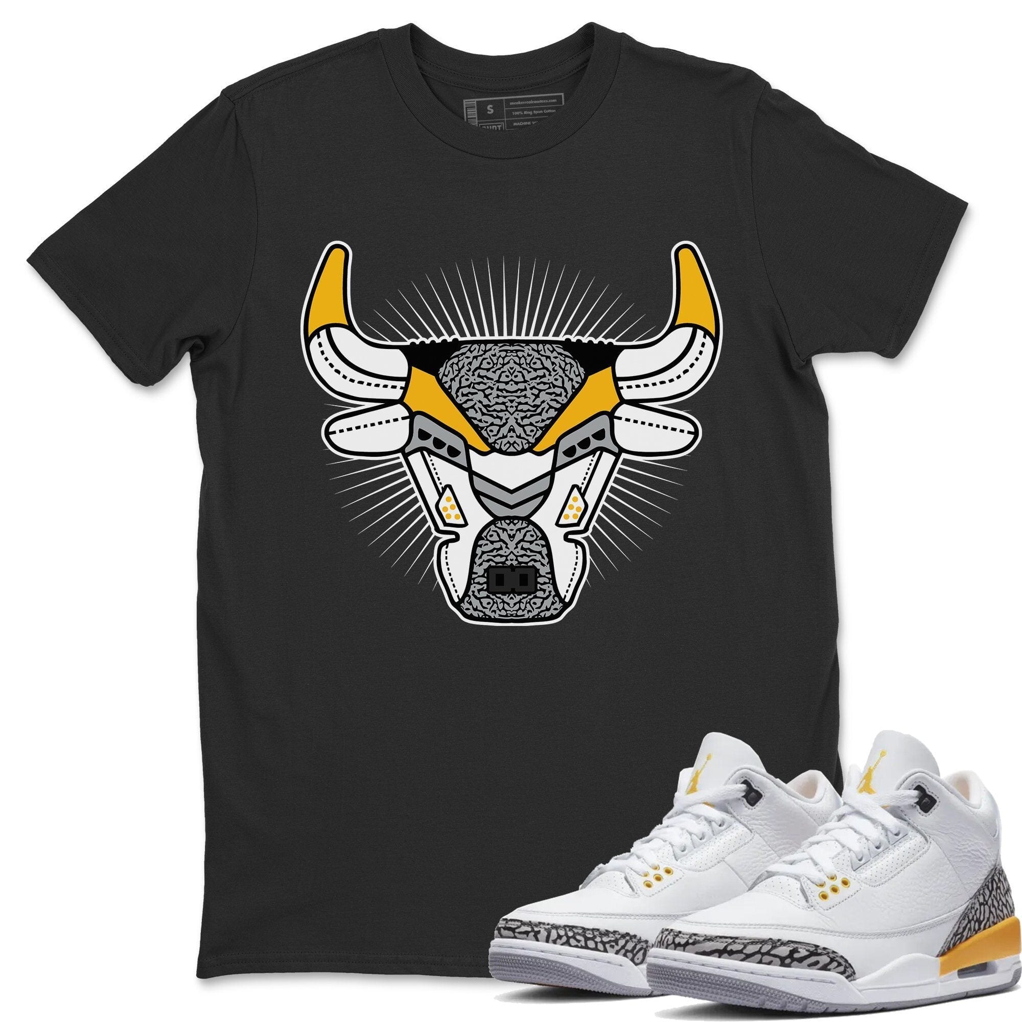 Bull Head Unisex Tops - Air Jordan 3 Laser Orange
