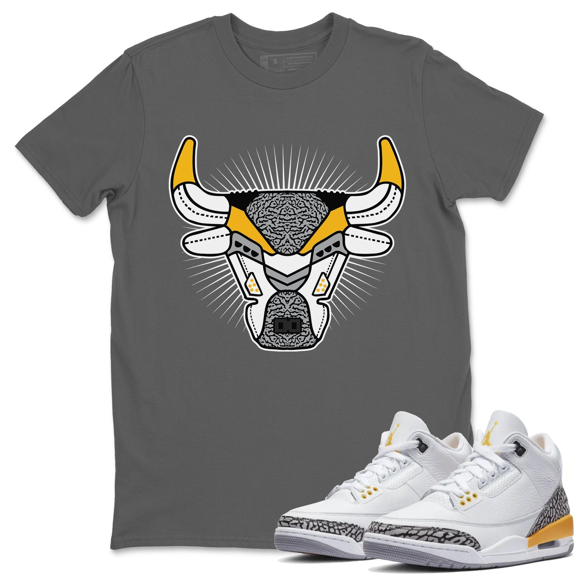 Bull Head Unisex Tops - Air Jordan 3 Laser Orange