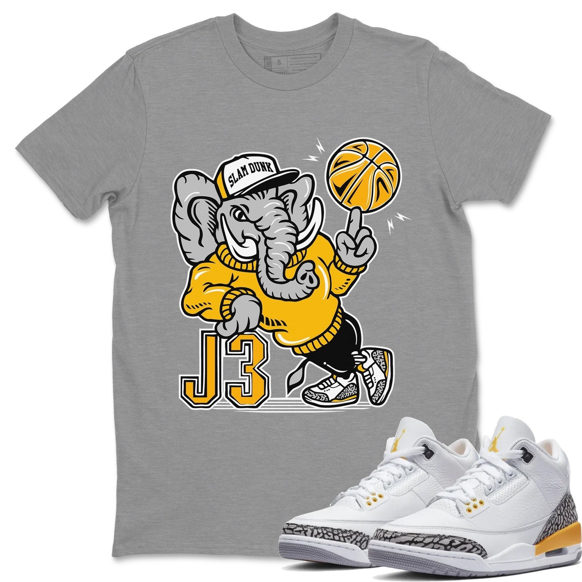 Elephant Unisex Tops - Air Jordan 3 Laser Orange