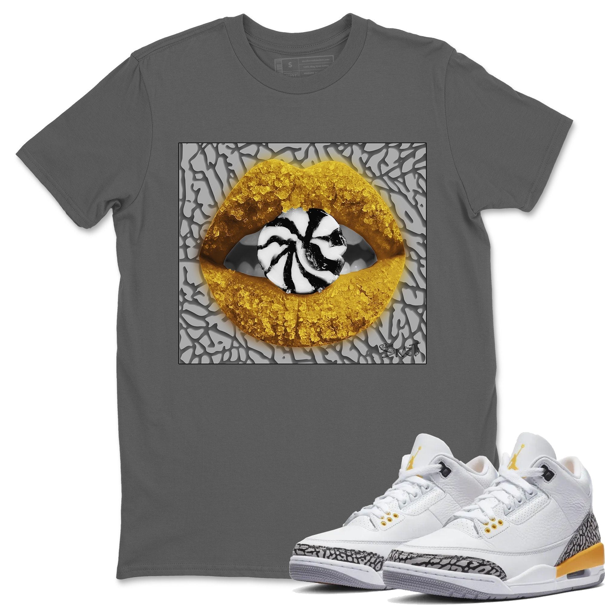 Lips Candy Unisex Tops - Air Jordan 3 Laser Orange