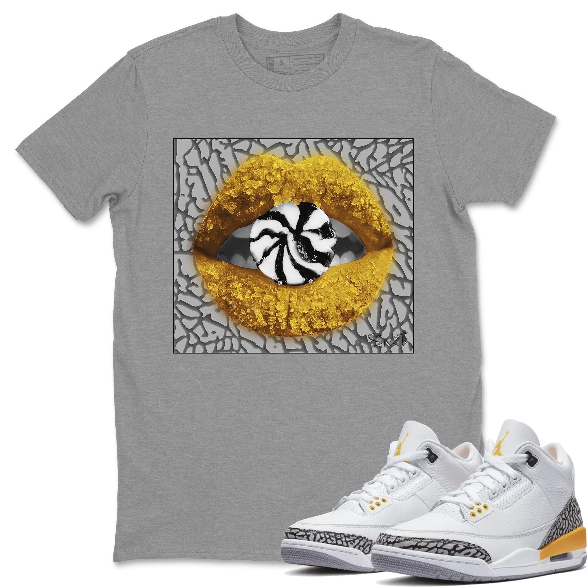 Lips Candy Unisex Tops - Air Jordan 3 Laser Orange