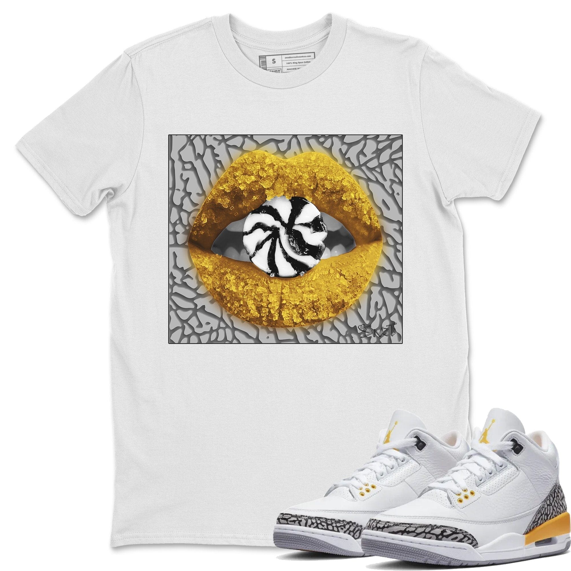 Lips Candy Unisex Tops - Air Jordan 3 Laser Orange
