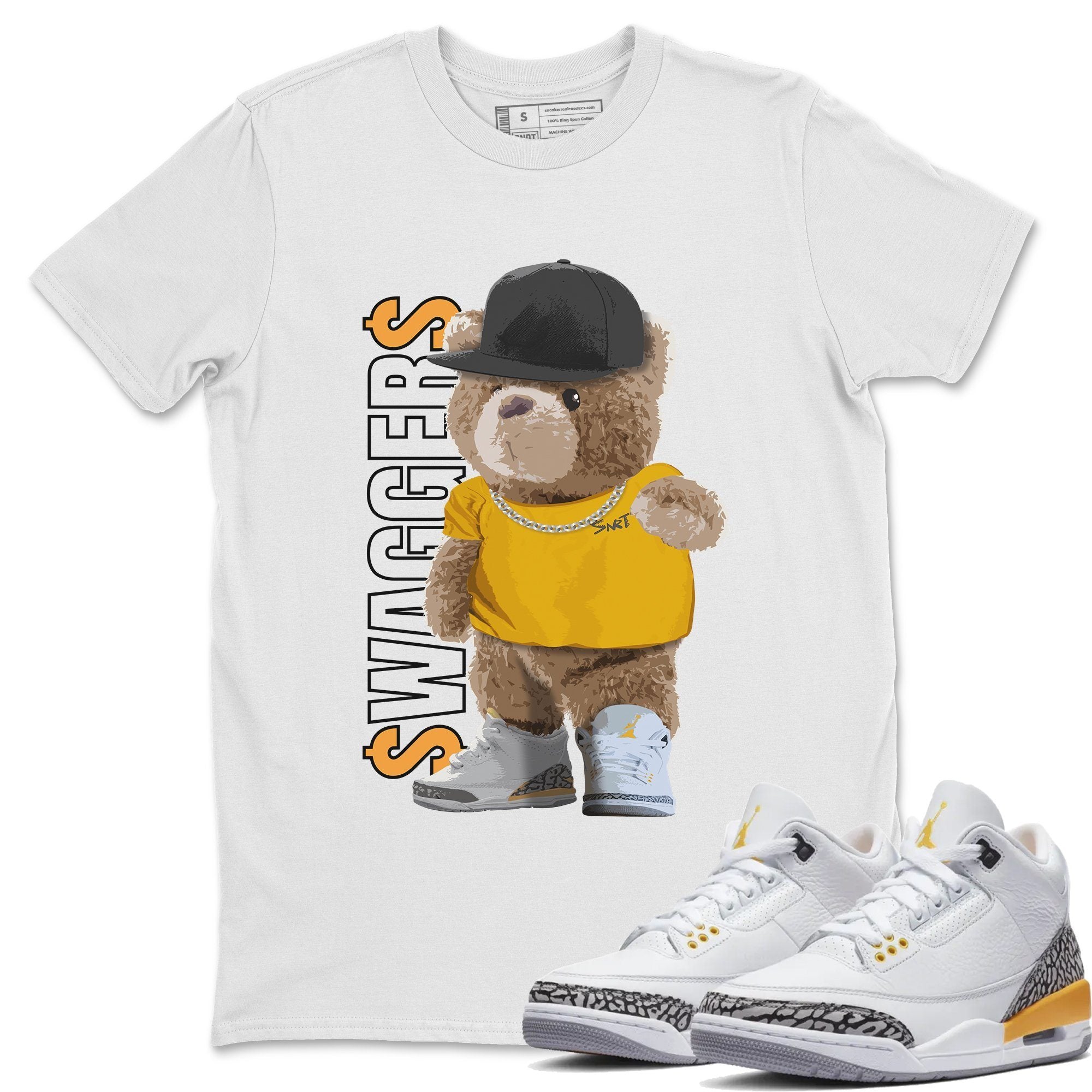 Bear Swaggers Unisex Tops - Air Jordan 3 Laser Orange