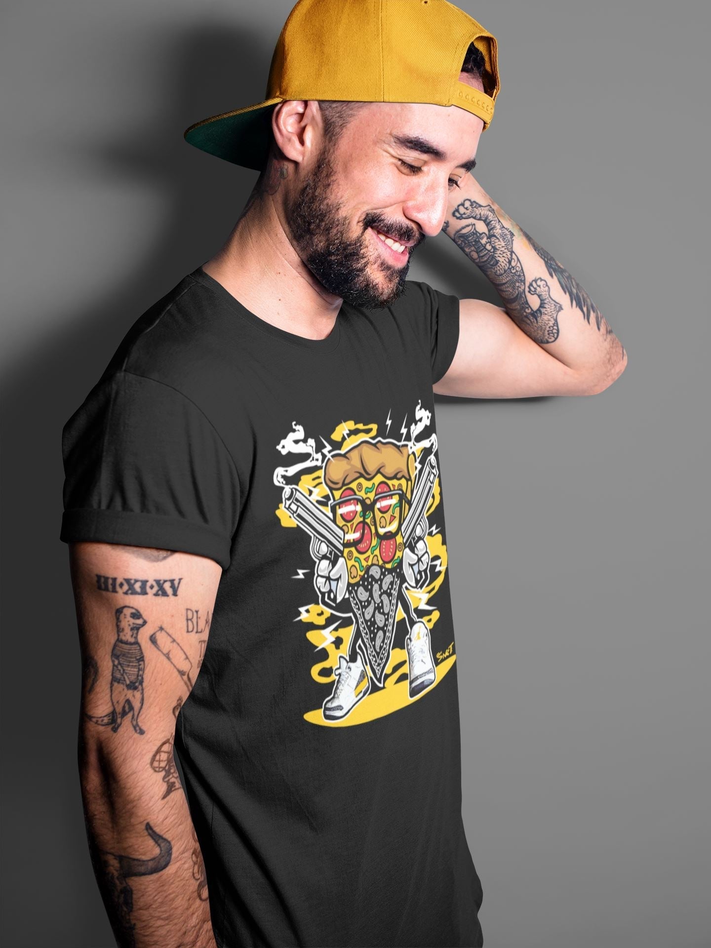 Pizza Man Unisex Tops - Air Jordan 3 Laser Orange