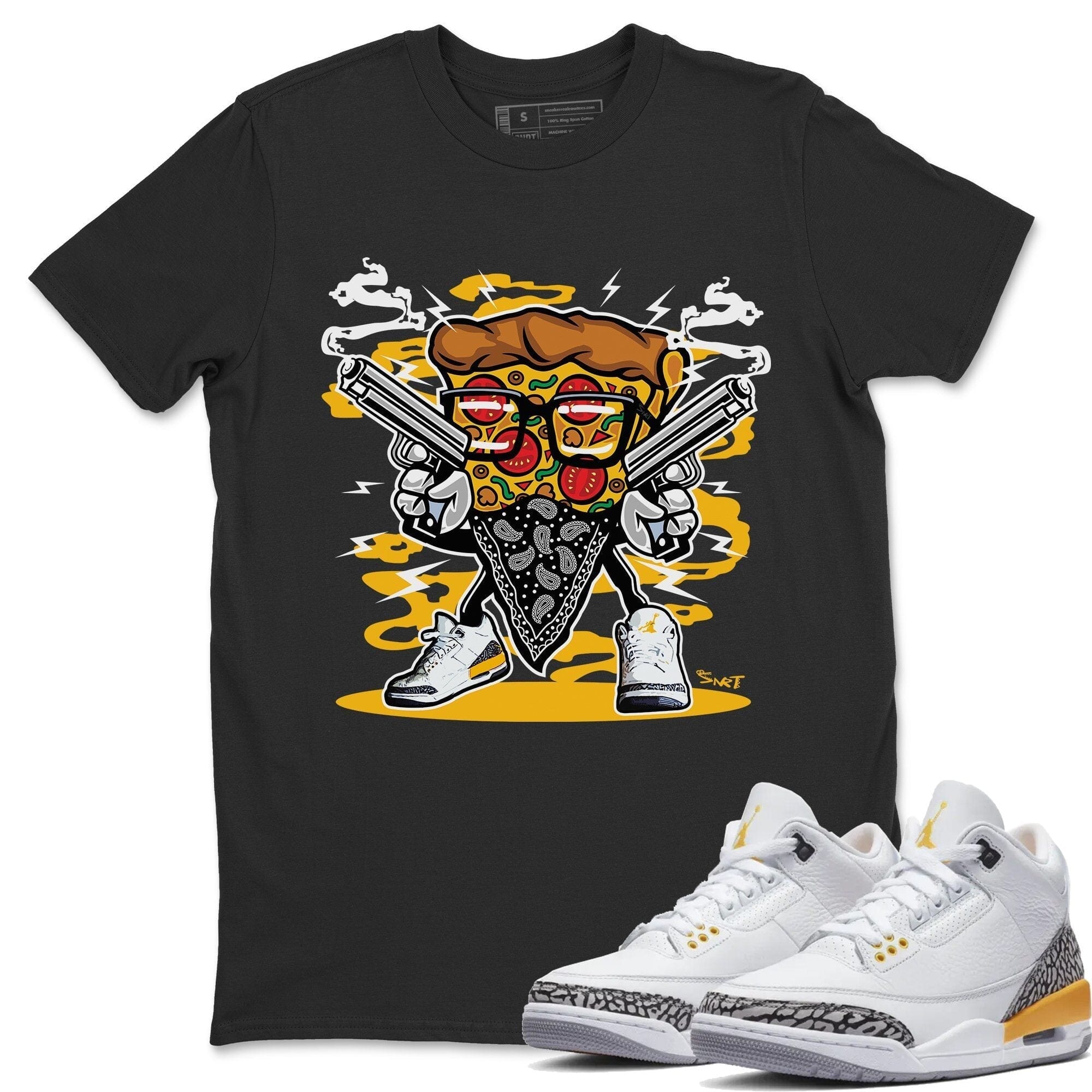 Pizza Man Unisex Tops - Air Jordan 3 Laser Orange