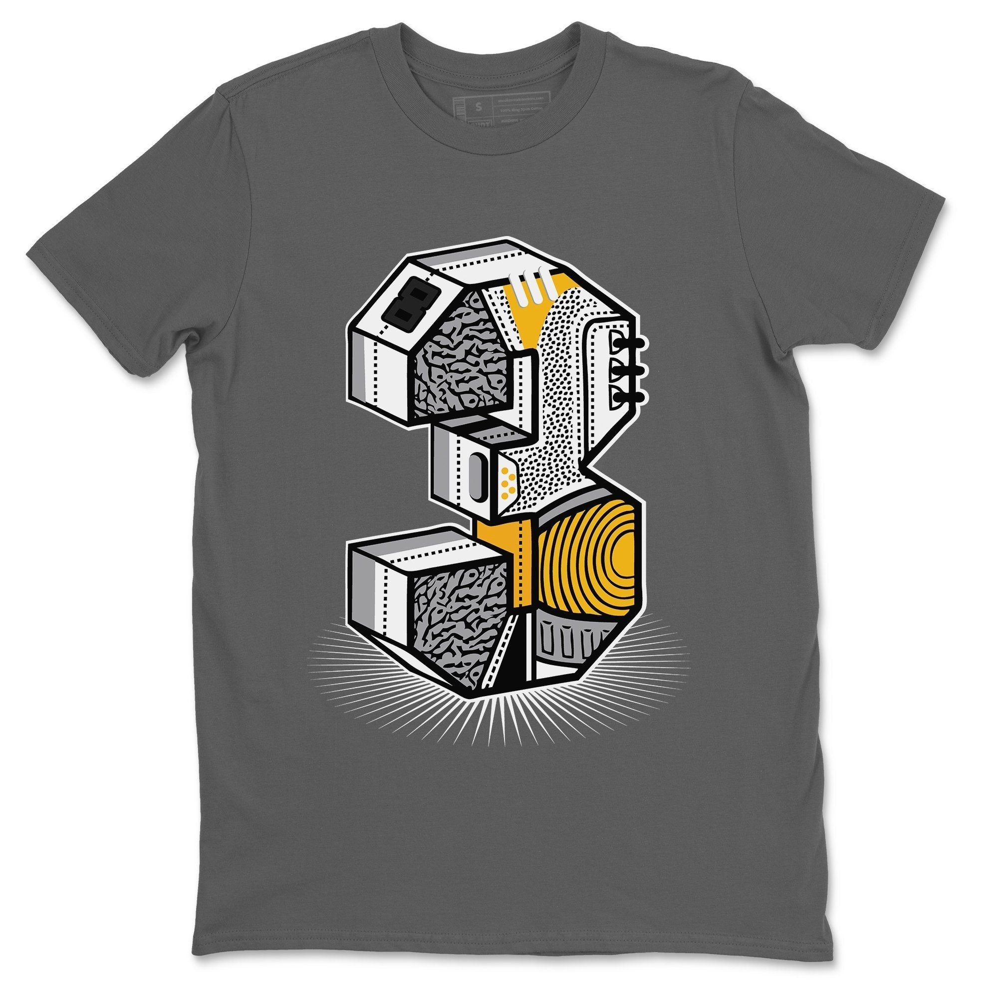Three Statue Unisex Tops - Air Jordan 3 Laser Orange