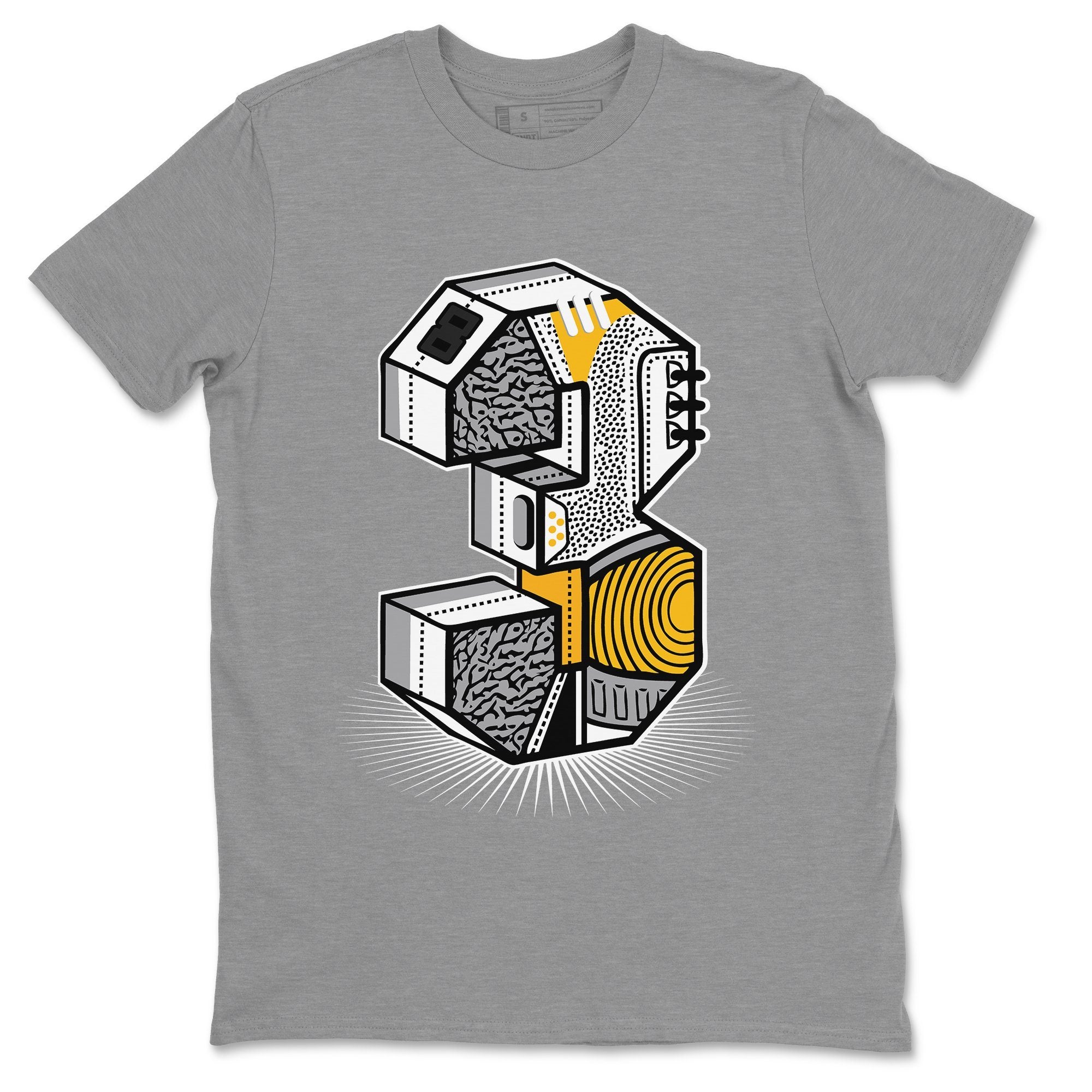 Three Statue Unisex Tops - Air Jordan 3 Laser Orange