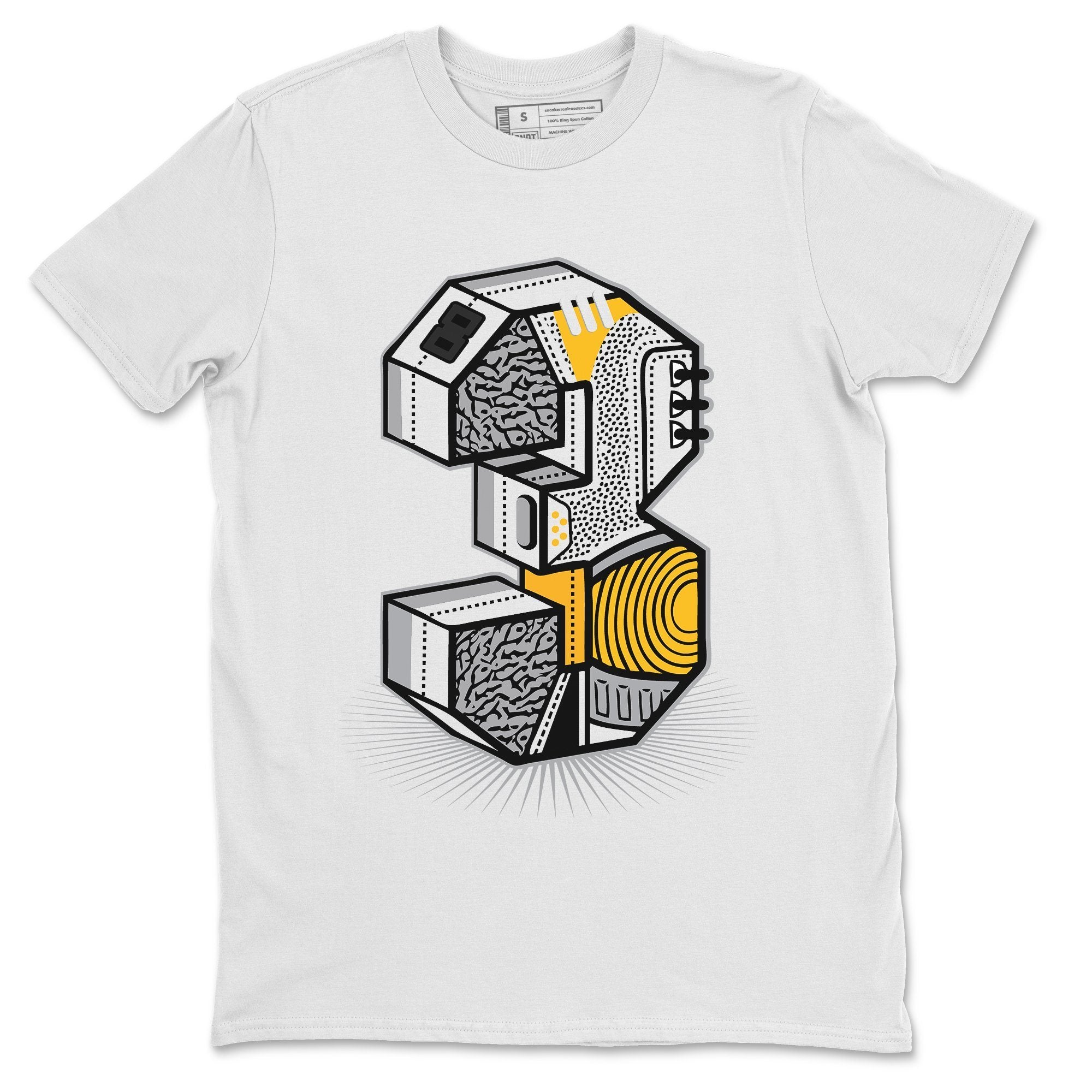 Three Statue Unisex Tops - Air Jordan 3 Laser Orange
