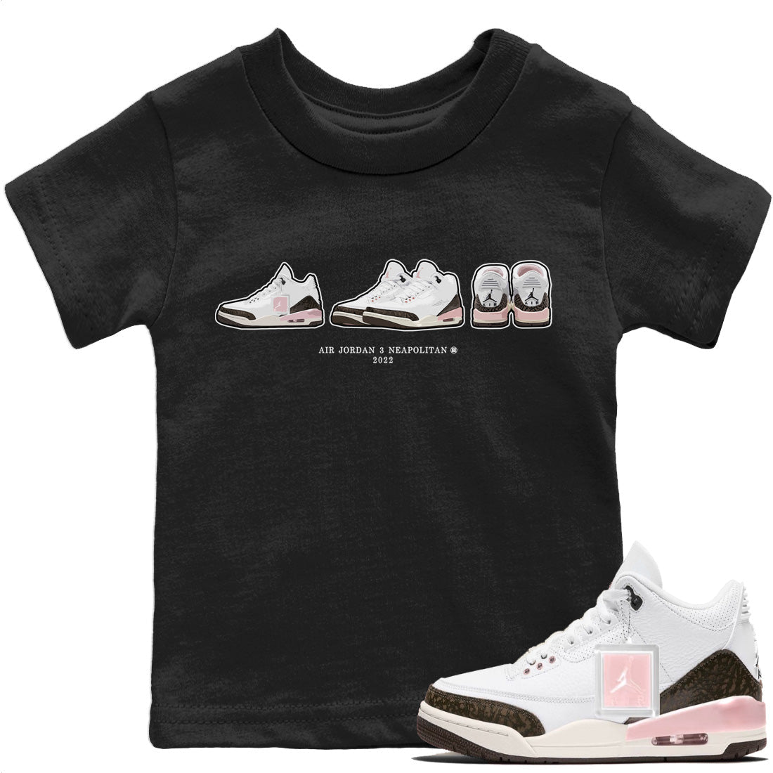 snkmatch Prelude Kids Tops - Air Jordan 3 Atmosphere