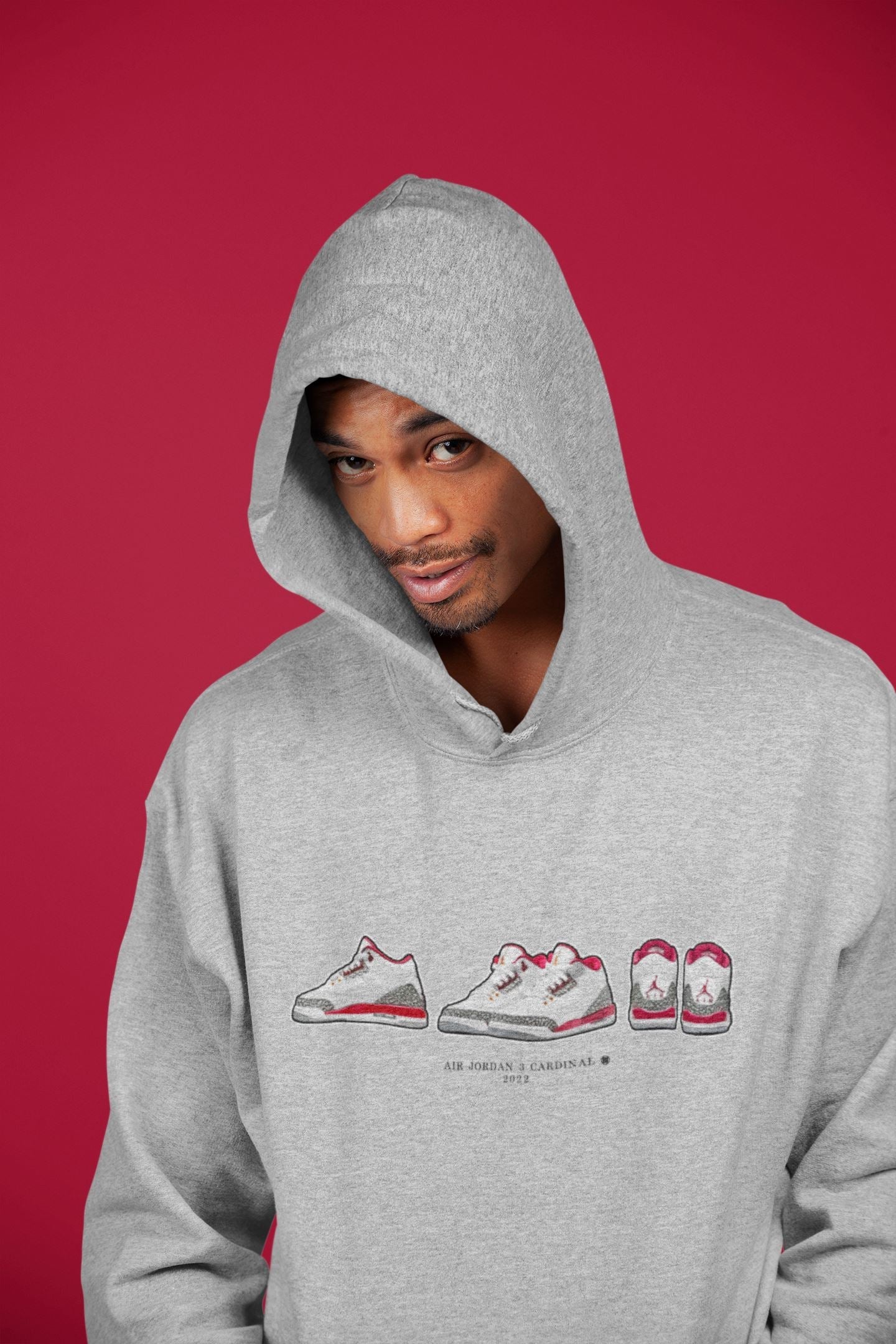 snkmatch Prelude Unisex Tops - Air Jordan 3 Cardinal