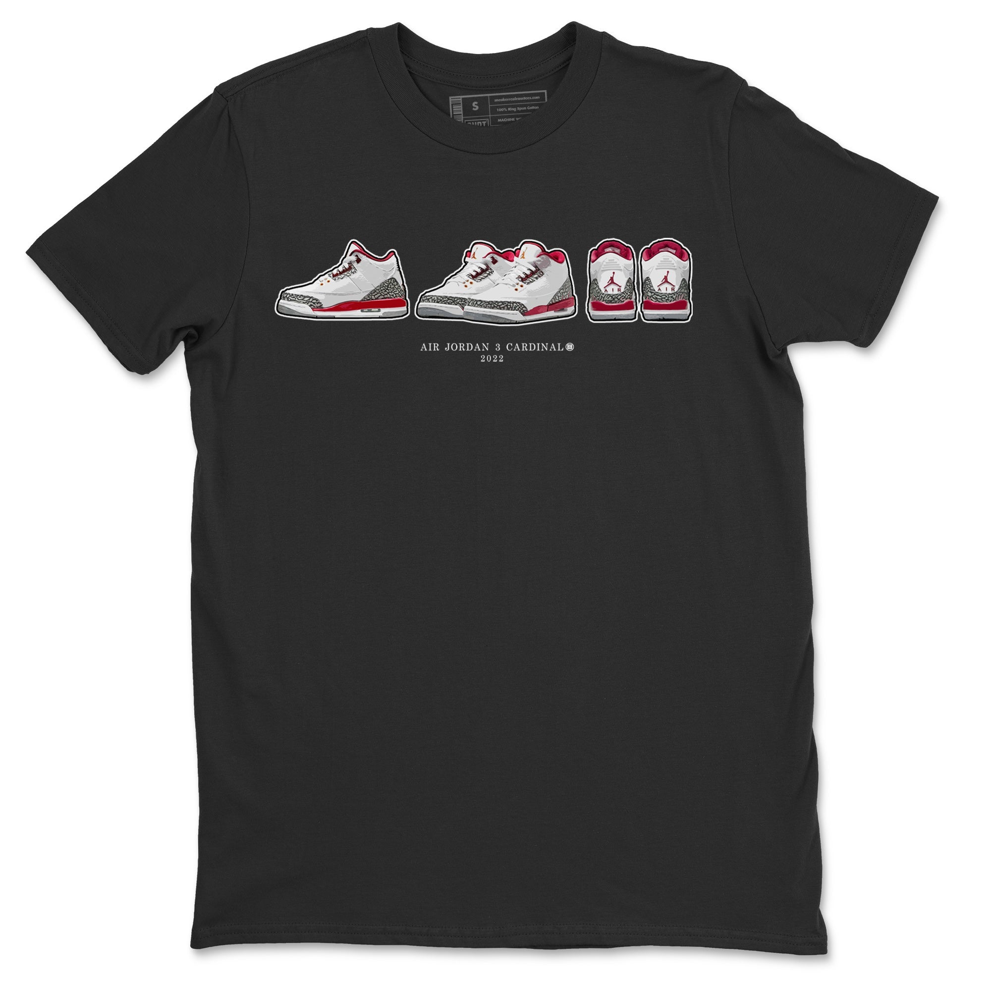 snkmatch Prelude Unisex Tops - Air Jordan 3 Cardinal