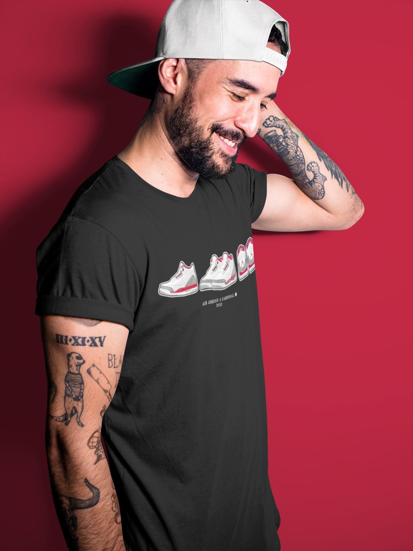 snkmatch Prelude Unisex Tops - Air Jordan 3 Cardinal