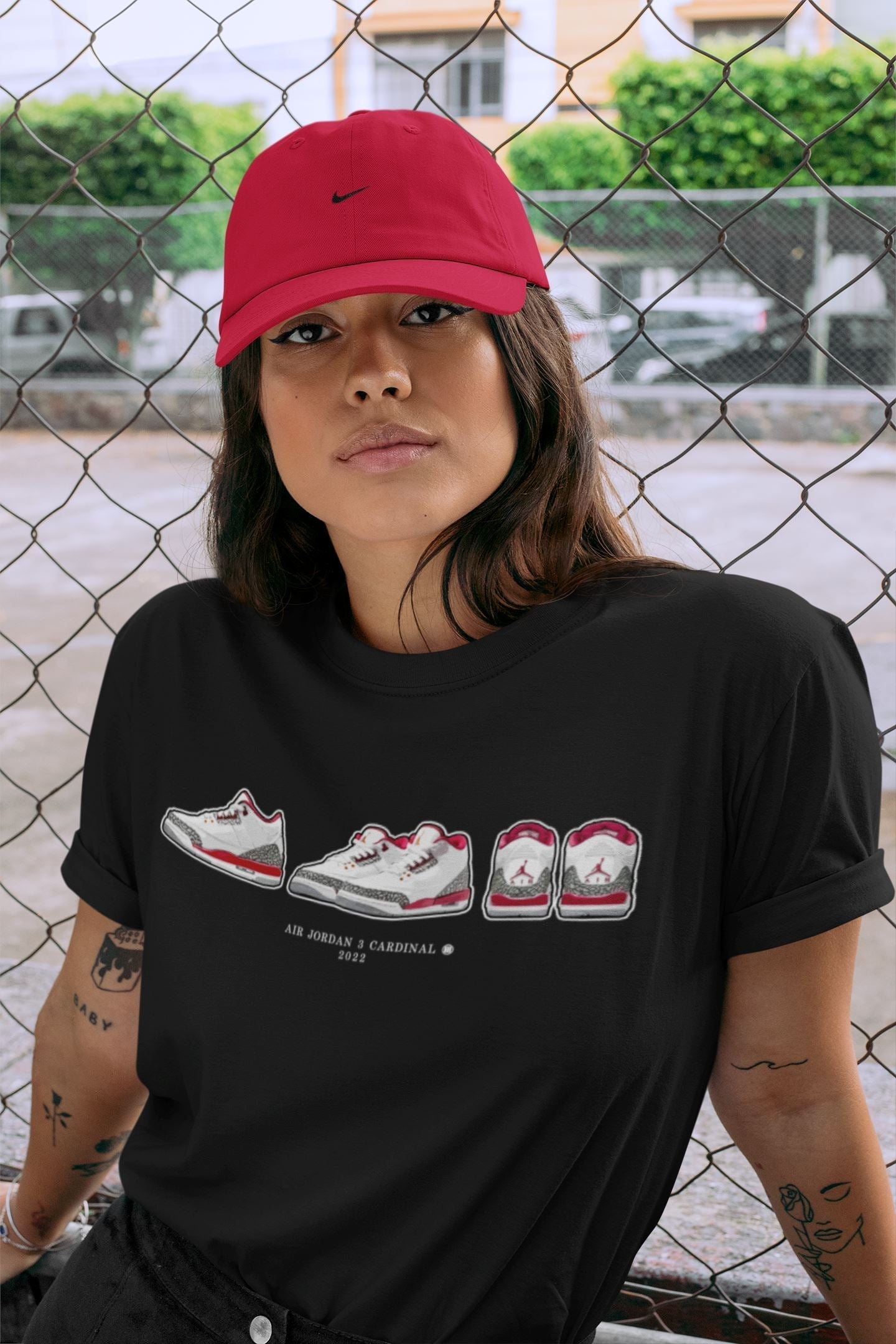 snkmatch Prelude Unisex Tops - Air Jordan 3 Cardinal
