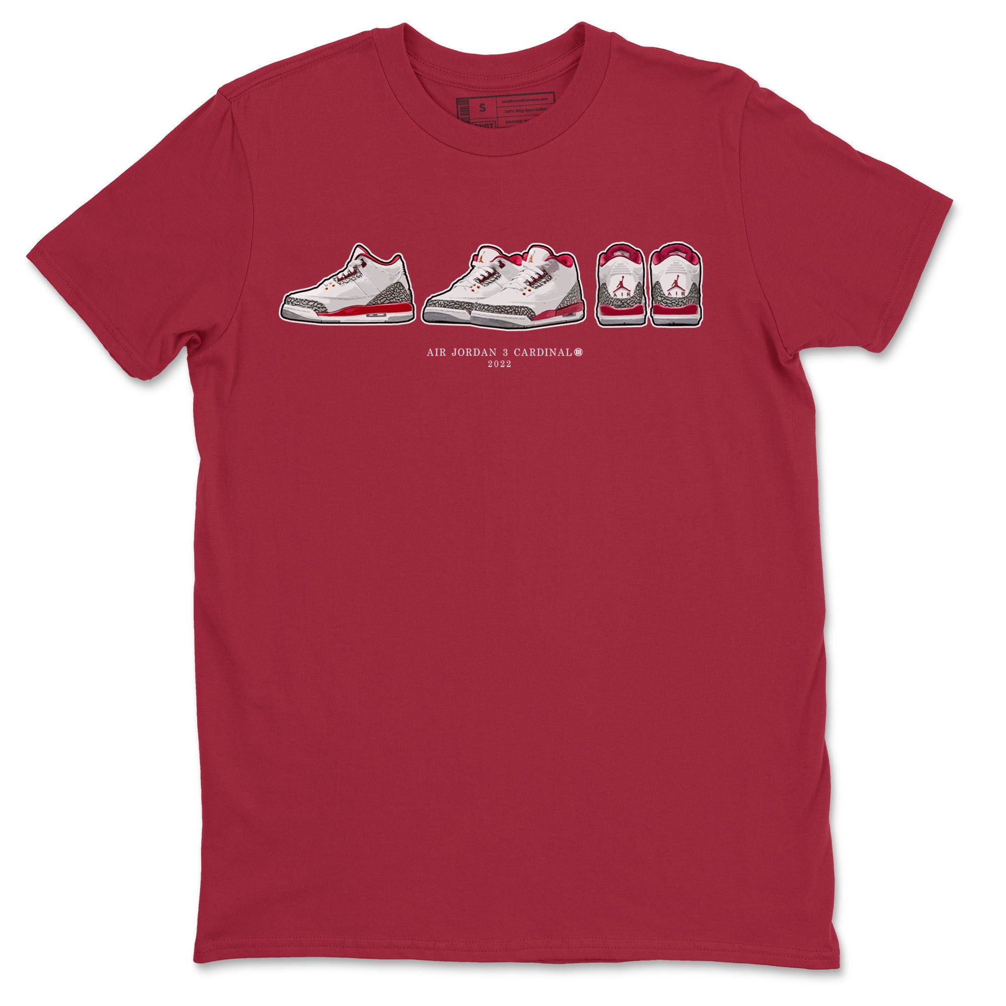 snkmatch Prelude Unisex Tops - Air Jordan 3 Cardinal