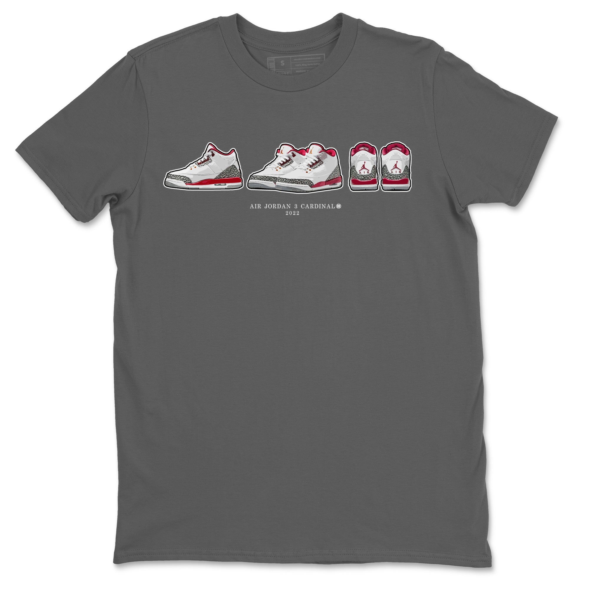 snkmatch Prelude Unisex Tops - Air Jordan 3 Cardinal