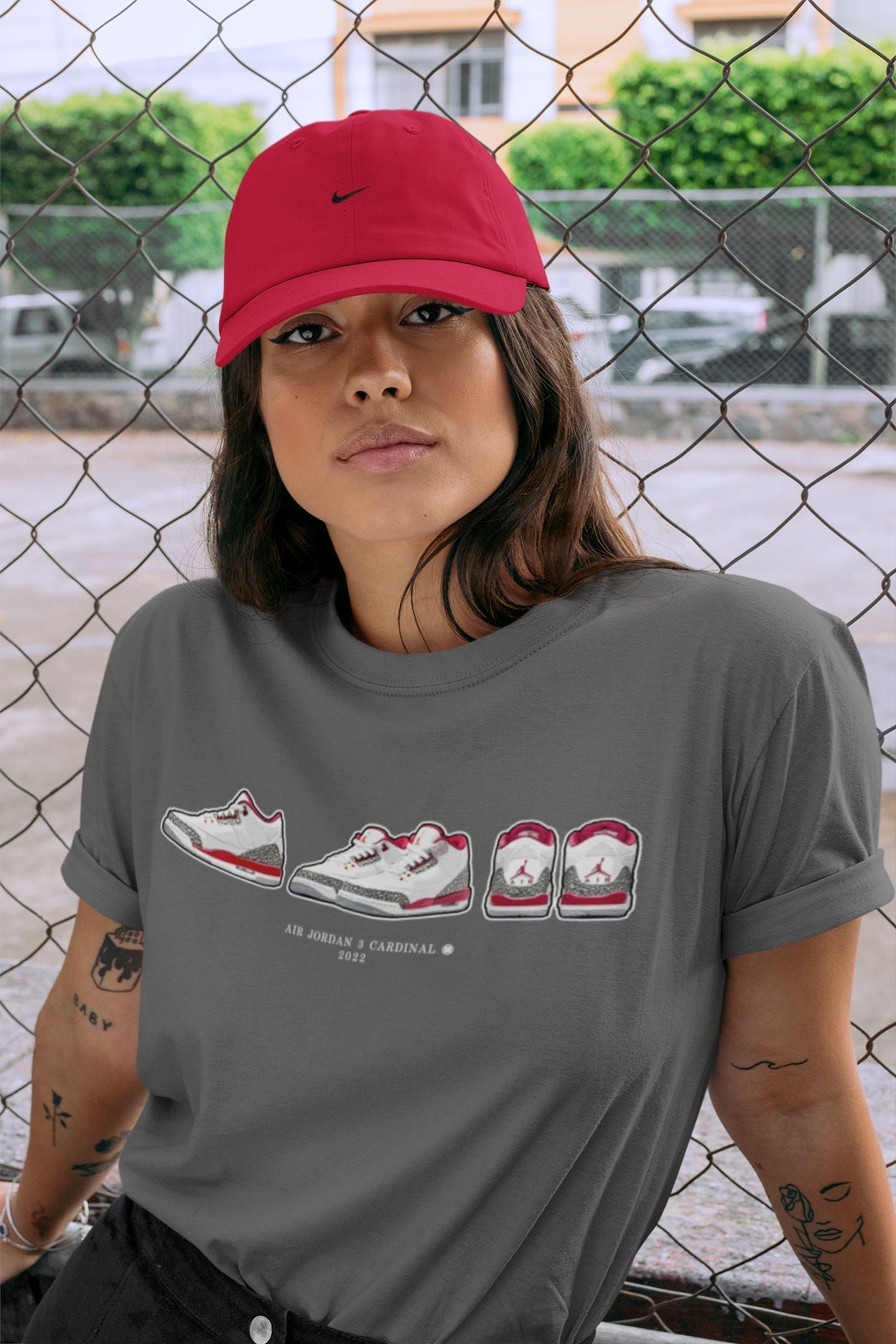 snkmatch Prelude Unisex Tops - Air Jordan 3 Cardinal