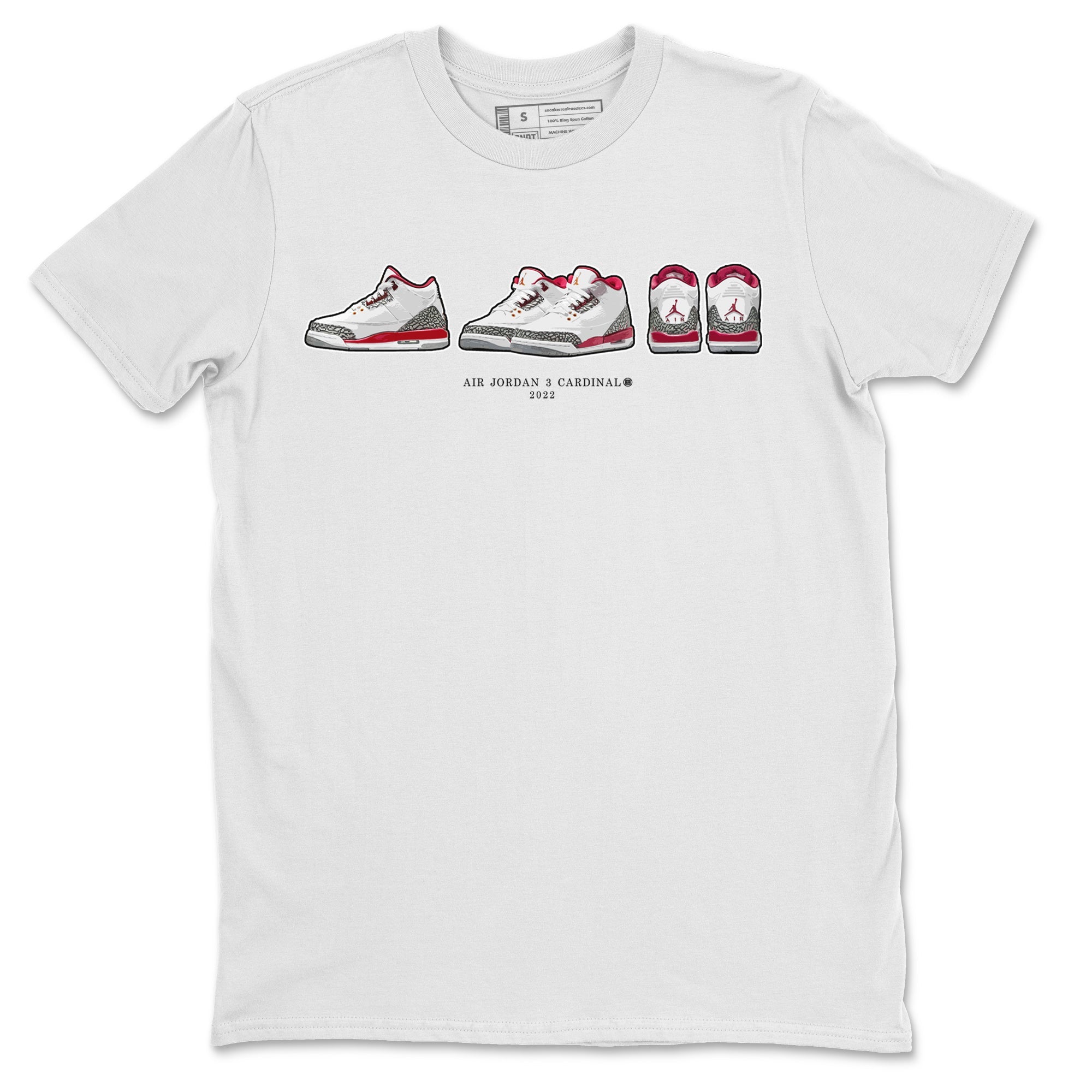 snkmatch Prelude Unisex Tops - Air Jordan 3 Cardinal