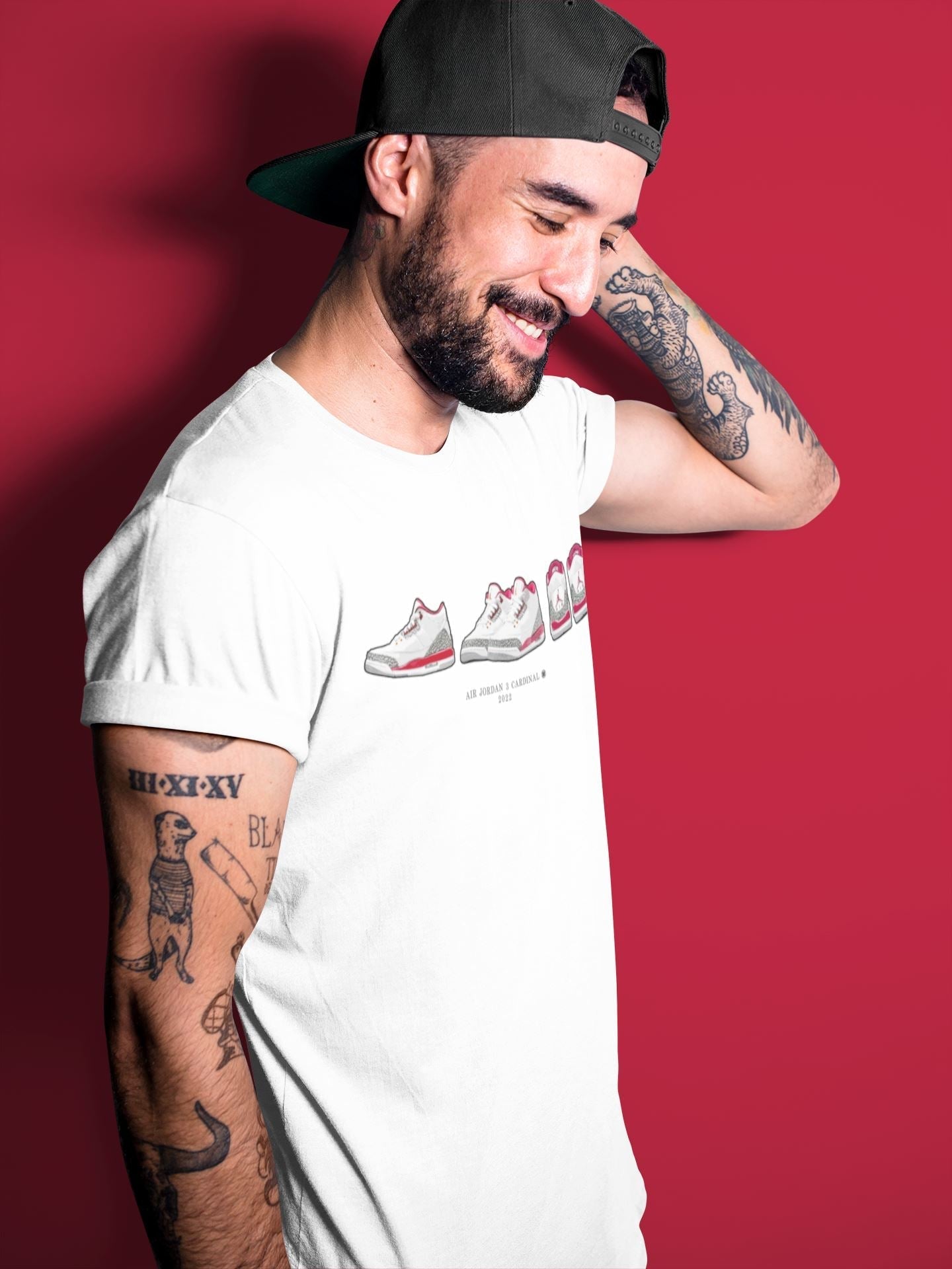 snkmatch Prelude Unisex Tops - Air Jordan 3 Cardinal