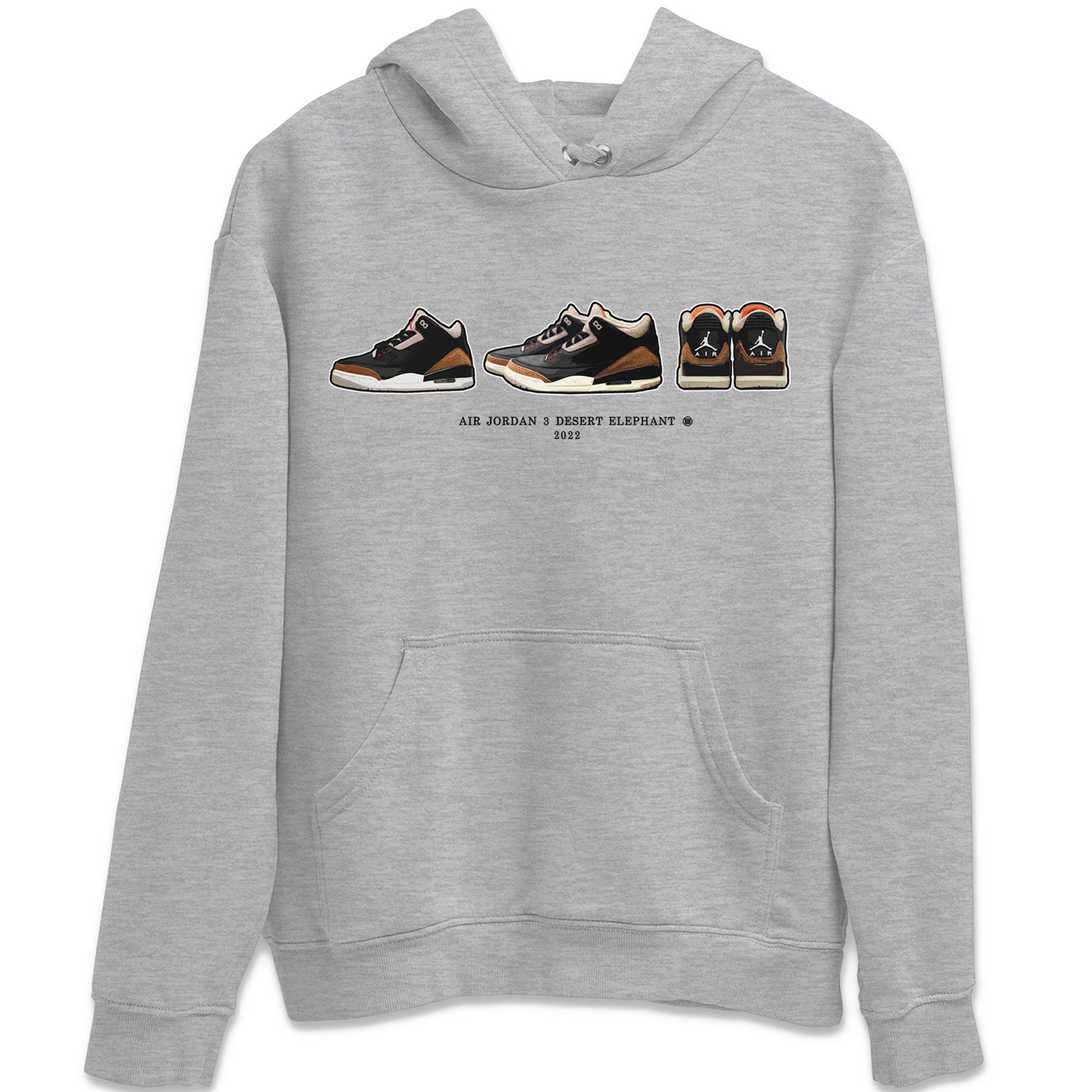snkmatch Prelude Unisex Tops - Air Jordan 3 Desert Elephant