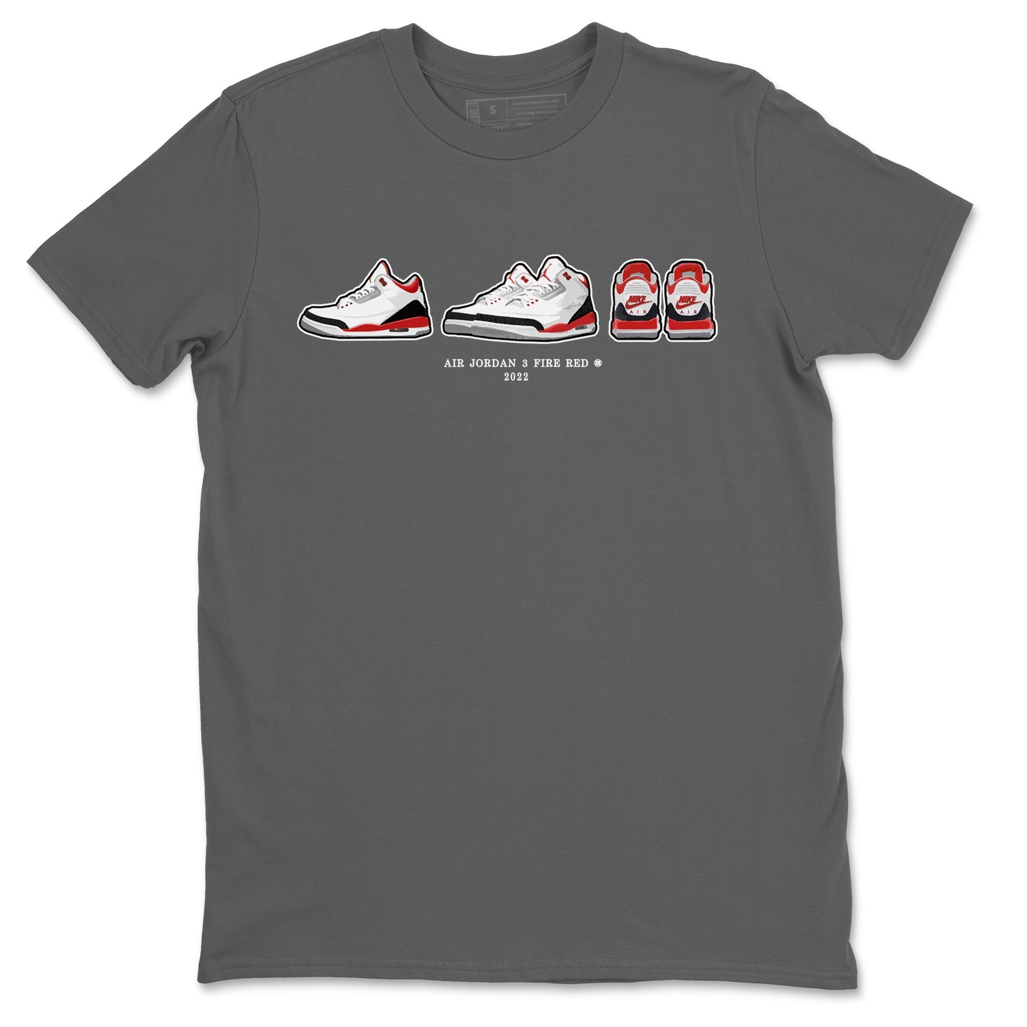 snkmatch Prelude Unisex Tops - Air Jordan 3 Fire Red