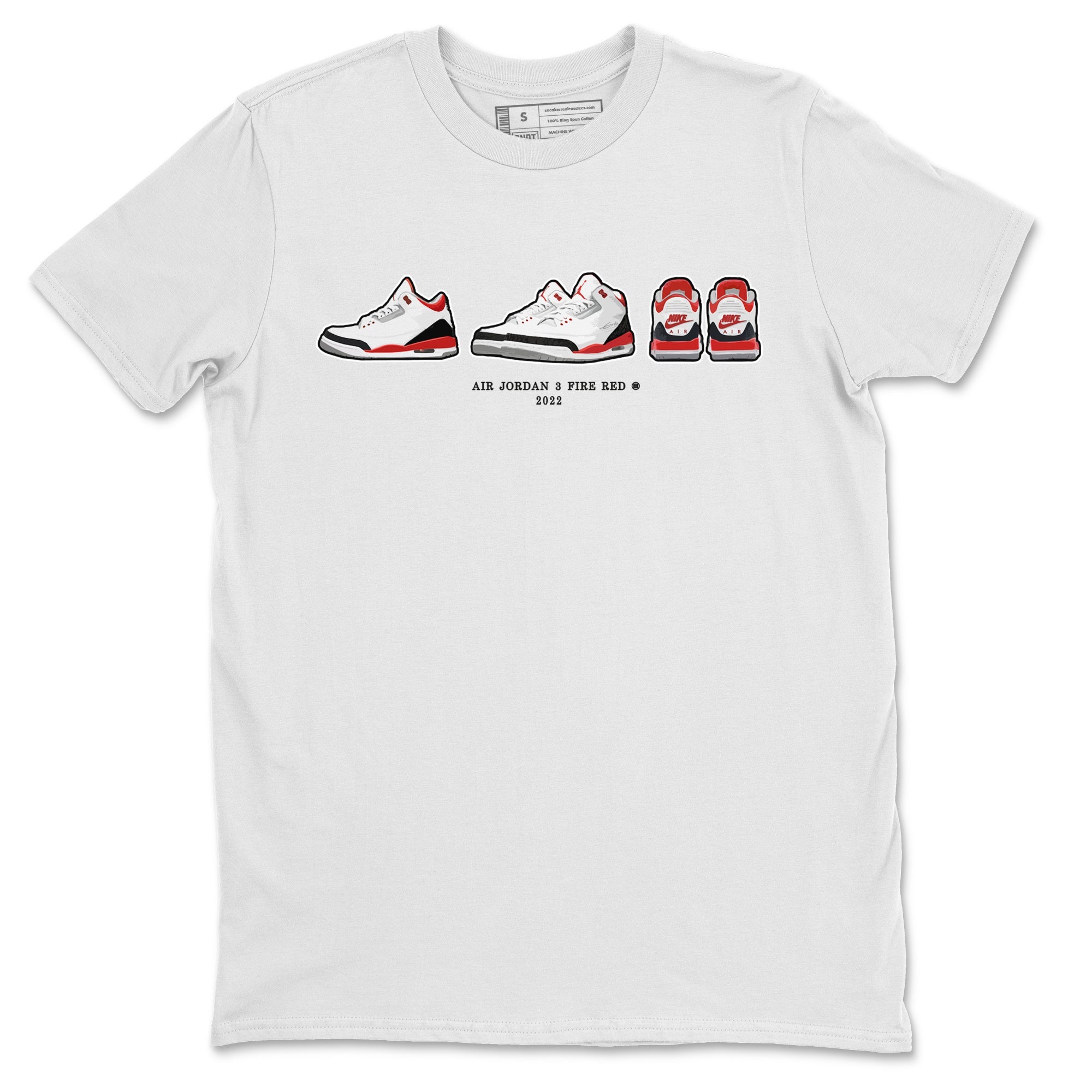 snkmatch Prelude Unisex Tops - Air Jordan 3 Fire Red