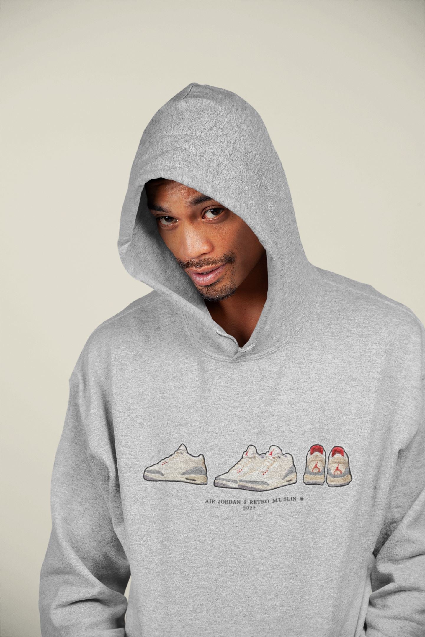 snkmatch Prelude Unisex Tops - Air Jordan 3 Muslin