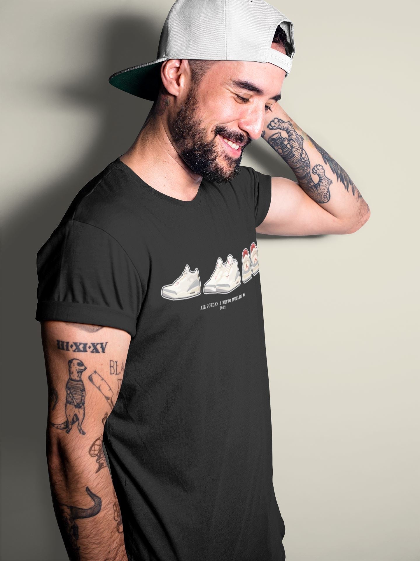 snkmatch Prelude Unisex Tops - Air Jordan 3 Muslin