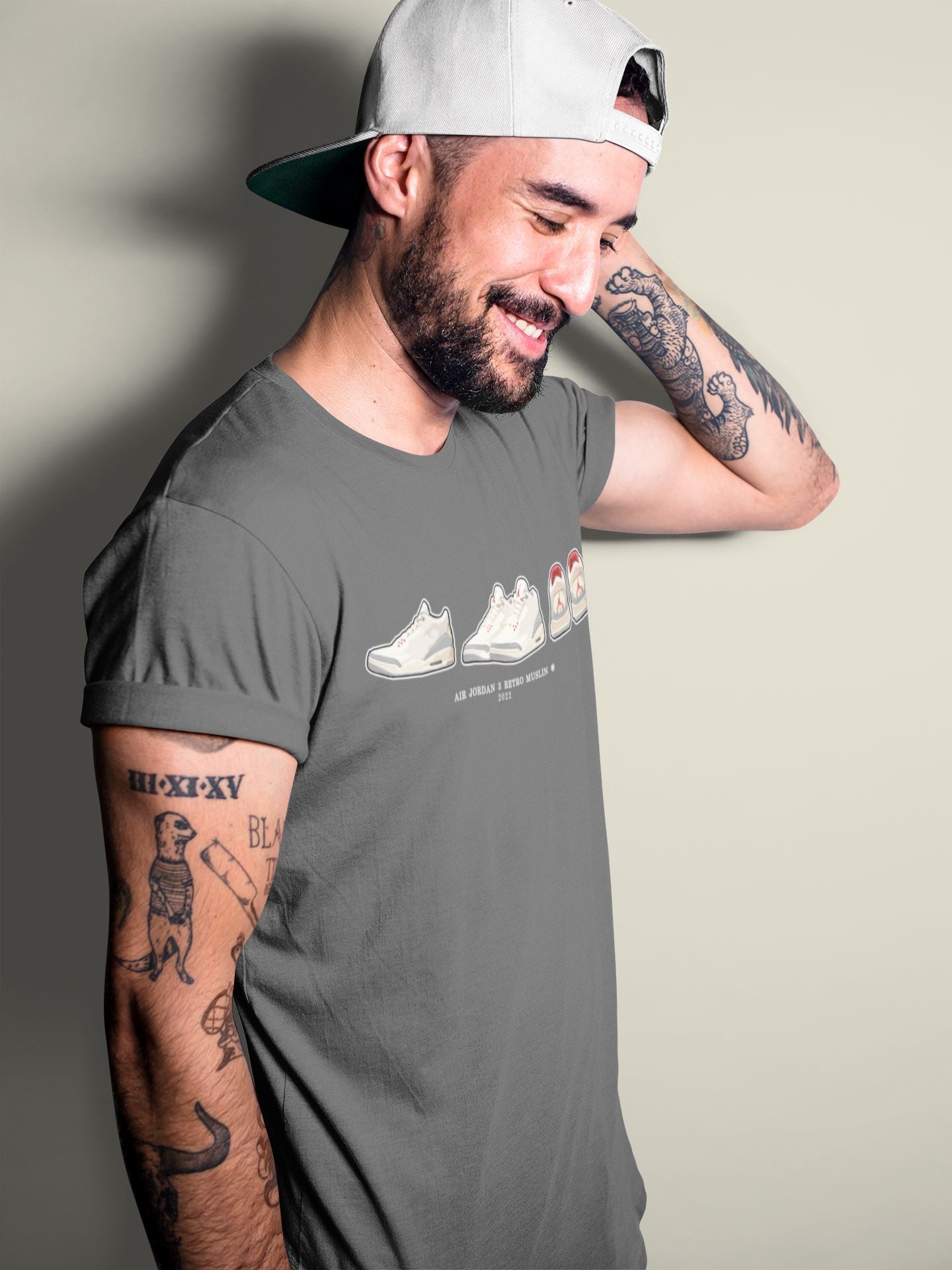 snkmatch Prelude Unisex Tops - Air Jordan 3 Muslin