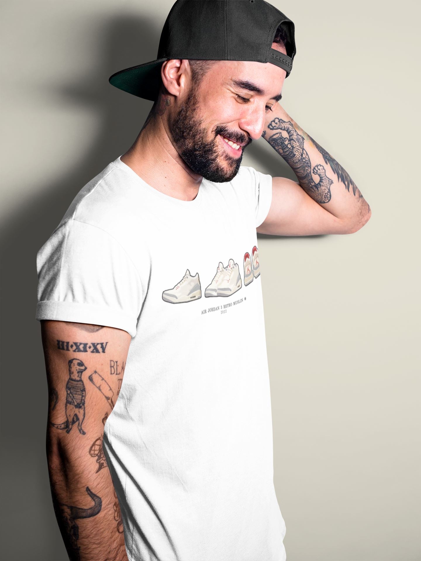 snkmatch Prelude Unisex Tops - Air Jordan 3 Muslin