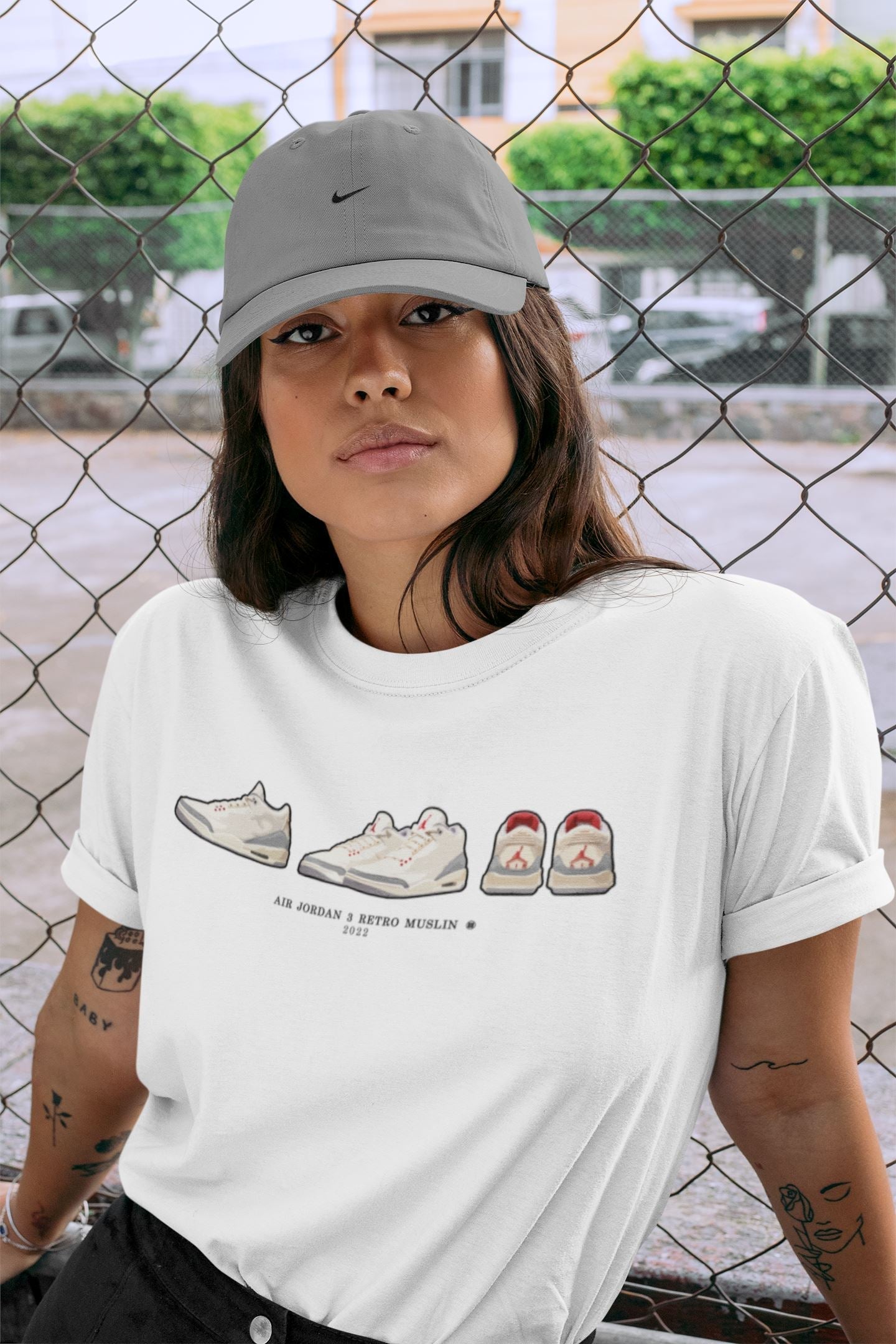 snkmatch Prelude Unisex Tops - Air Jordan 3 Muslin