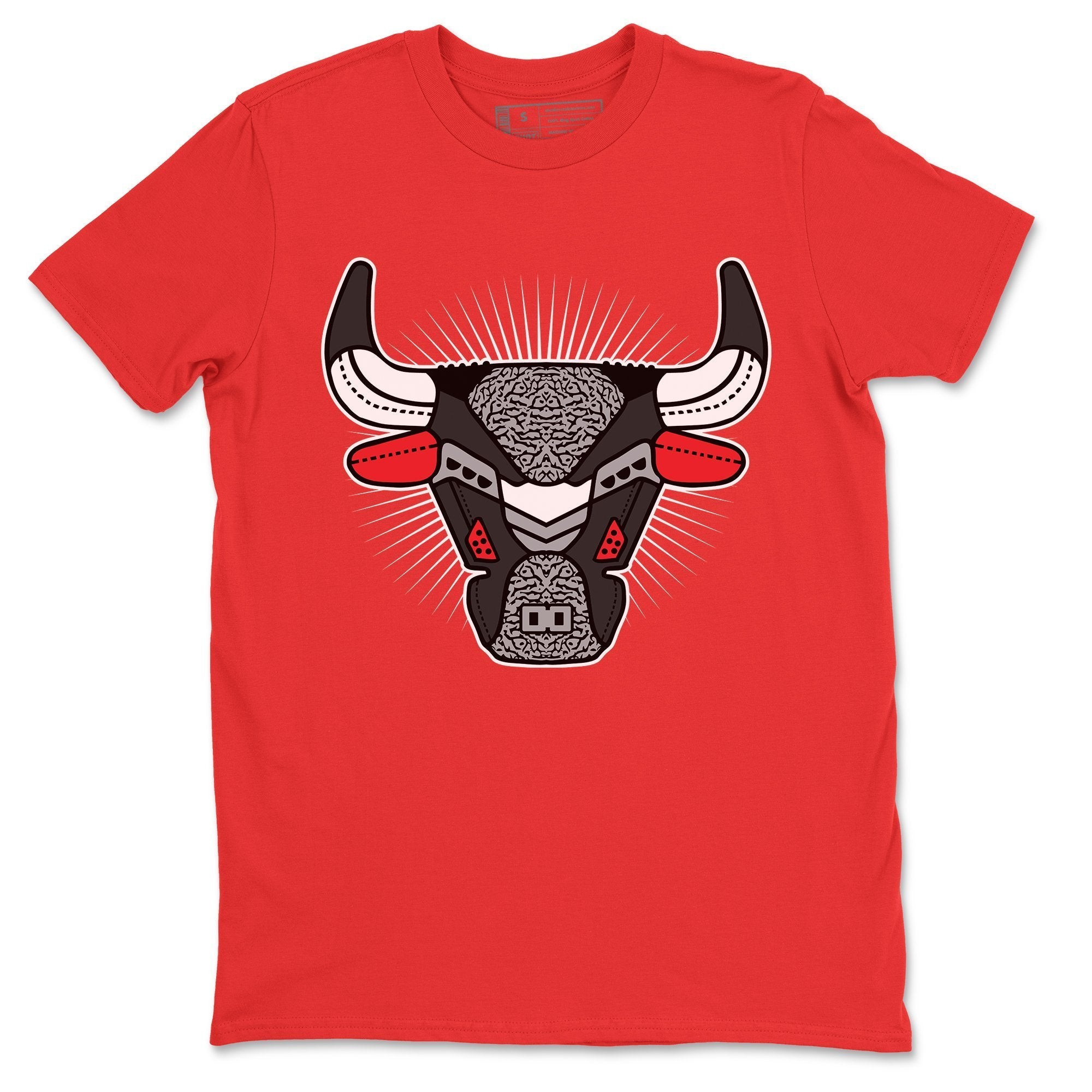 AJ3 Bull Head Unisex Tops - Air Jordan 3 Black Cement