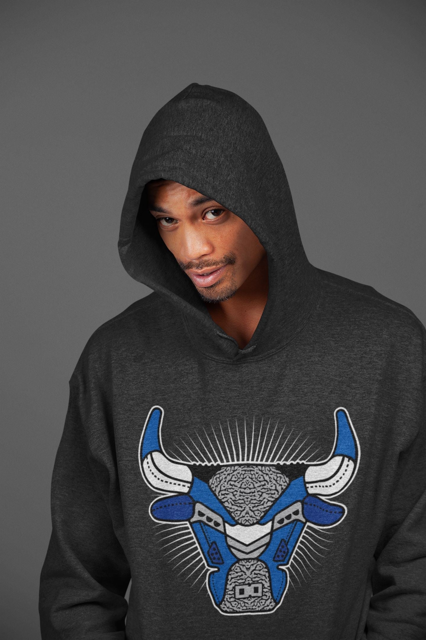 Bull Head Unisex Tops - Air Jordan 3 Varsity Royal