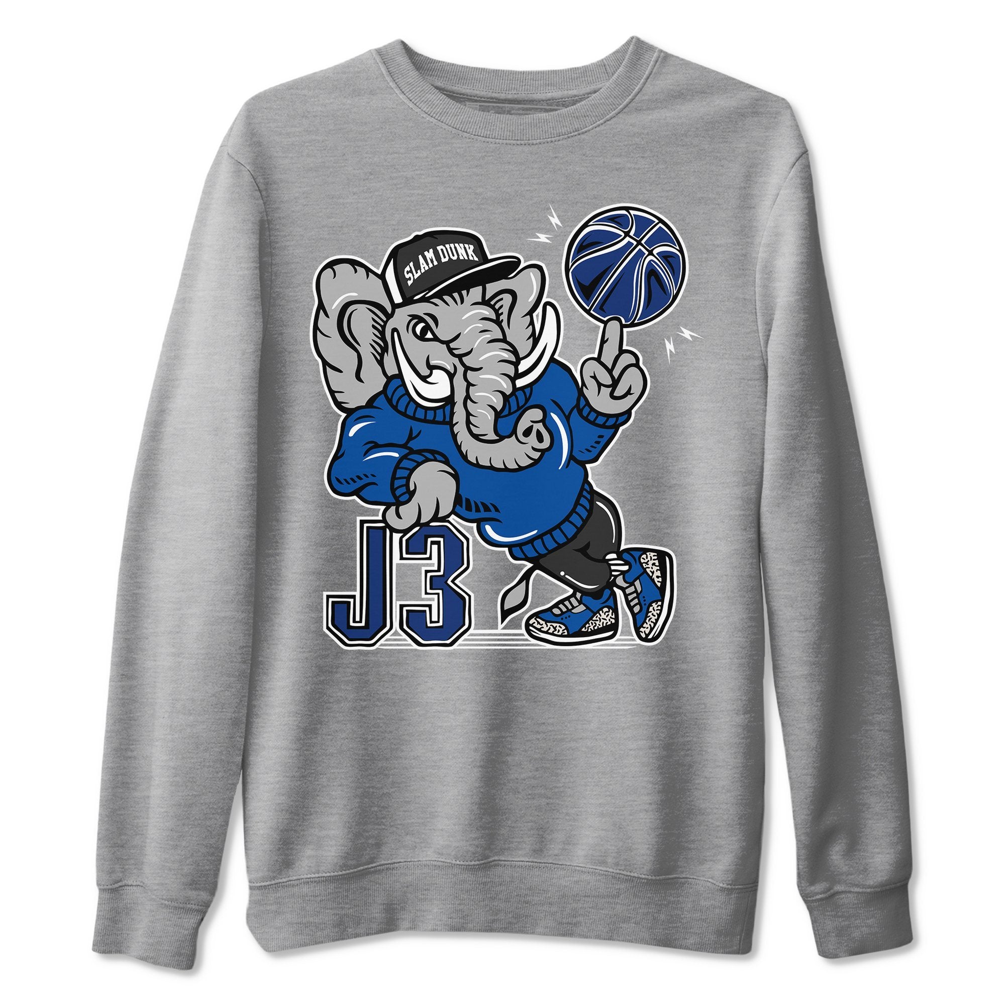 Elephant Unisex Tops - Air Jordan 3 Varsity Royal