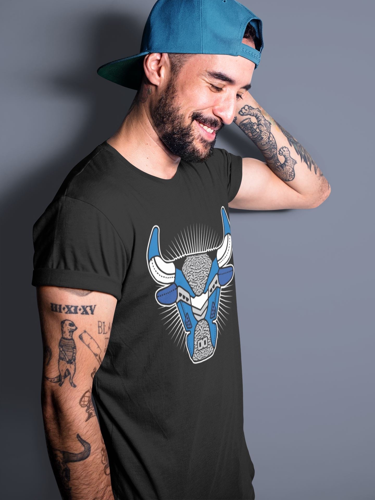 Bull Head Unisex Tops - Air Jordan 3 Varsity Royal