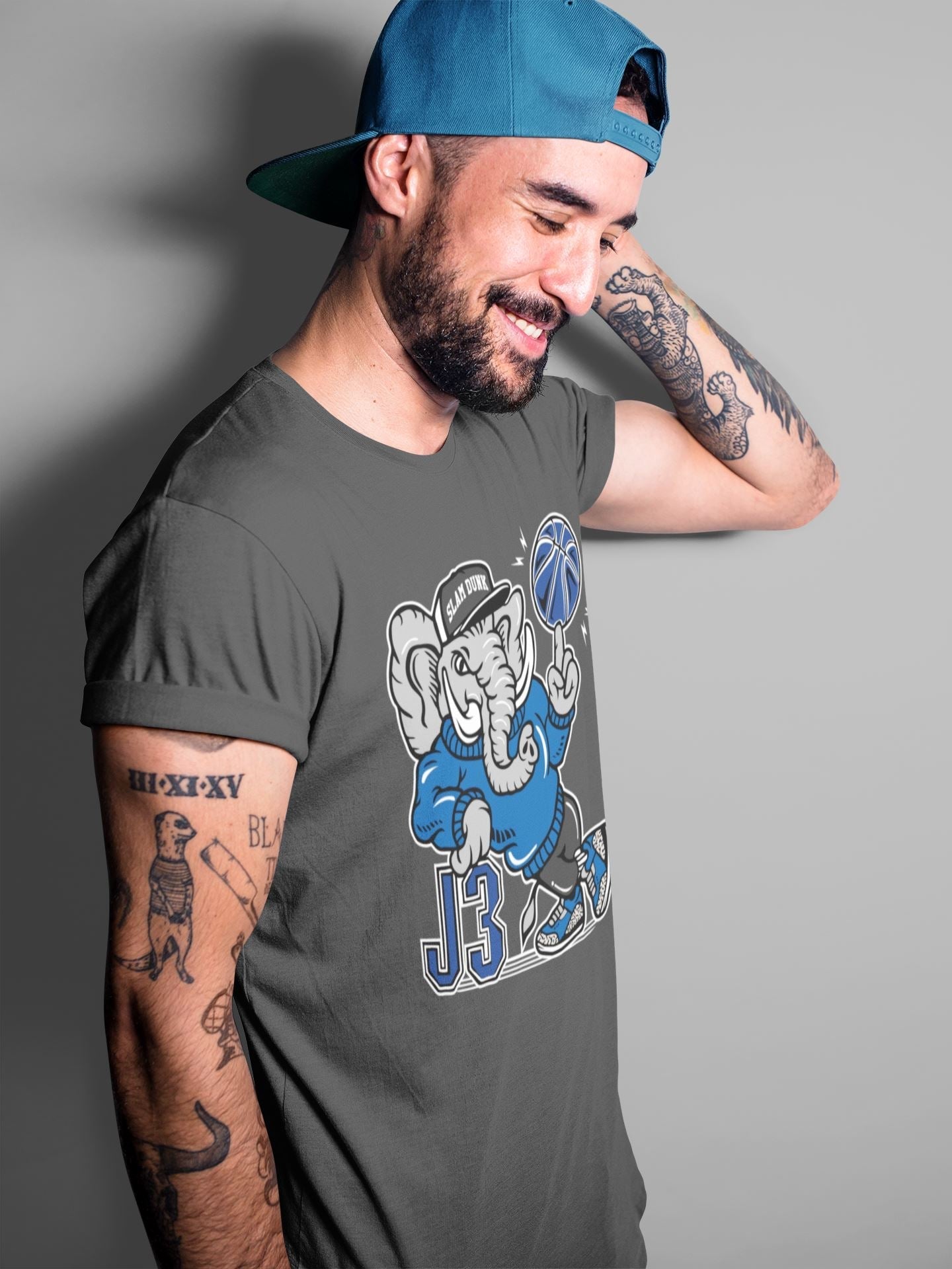 Elephant Unisex Tops - Air Jordan 3 Varsity Royal