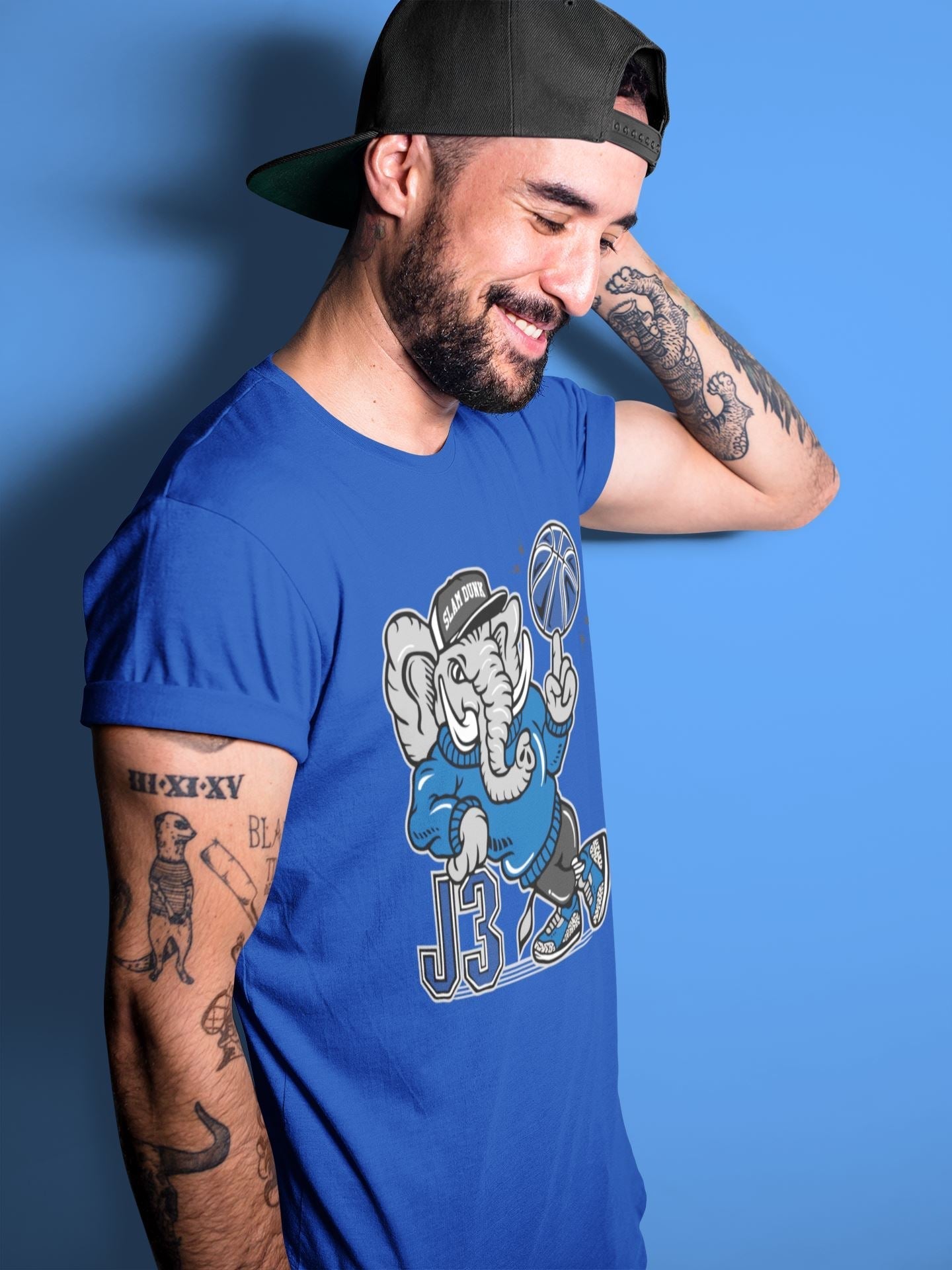 Elephant Unisex Tops - Air Jordan 3 Varsity Royal