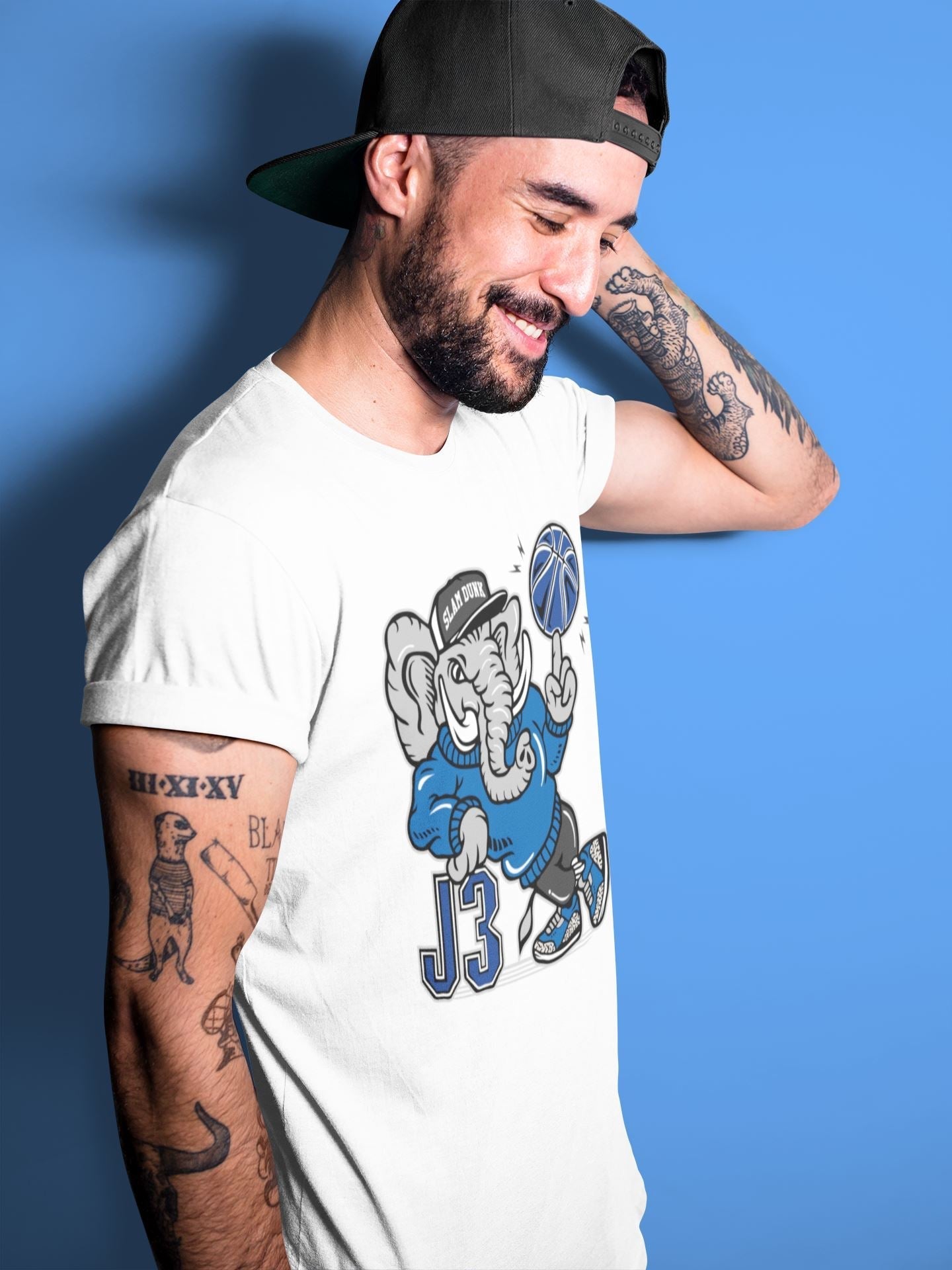 Elephant Unisex Tops - Air Jordan 3 Varsity Royal