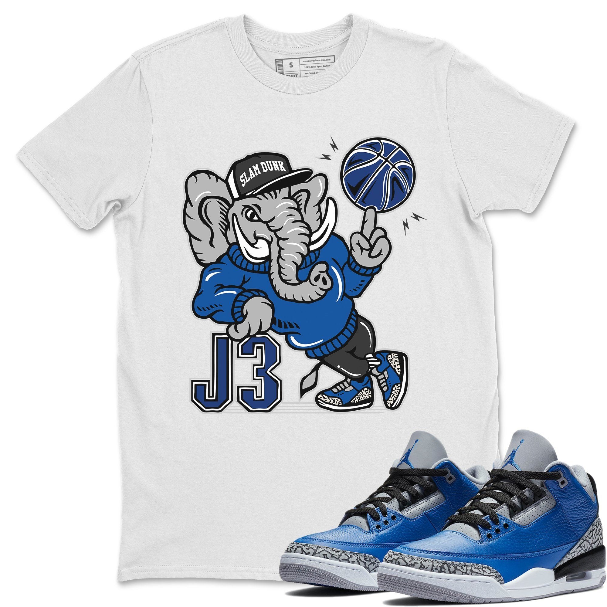 Elephant Unisex Tops - Air Jordan 3 Varsity Royal