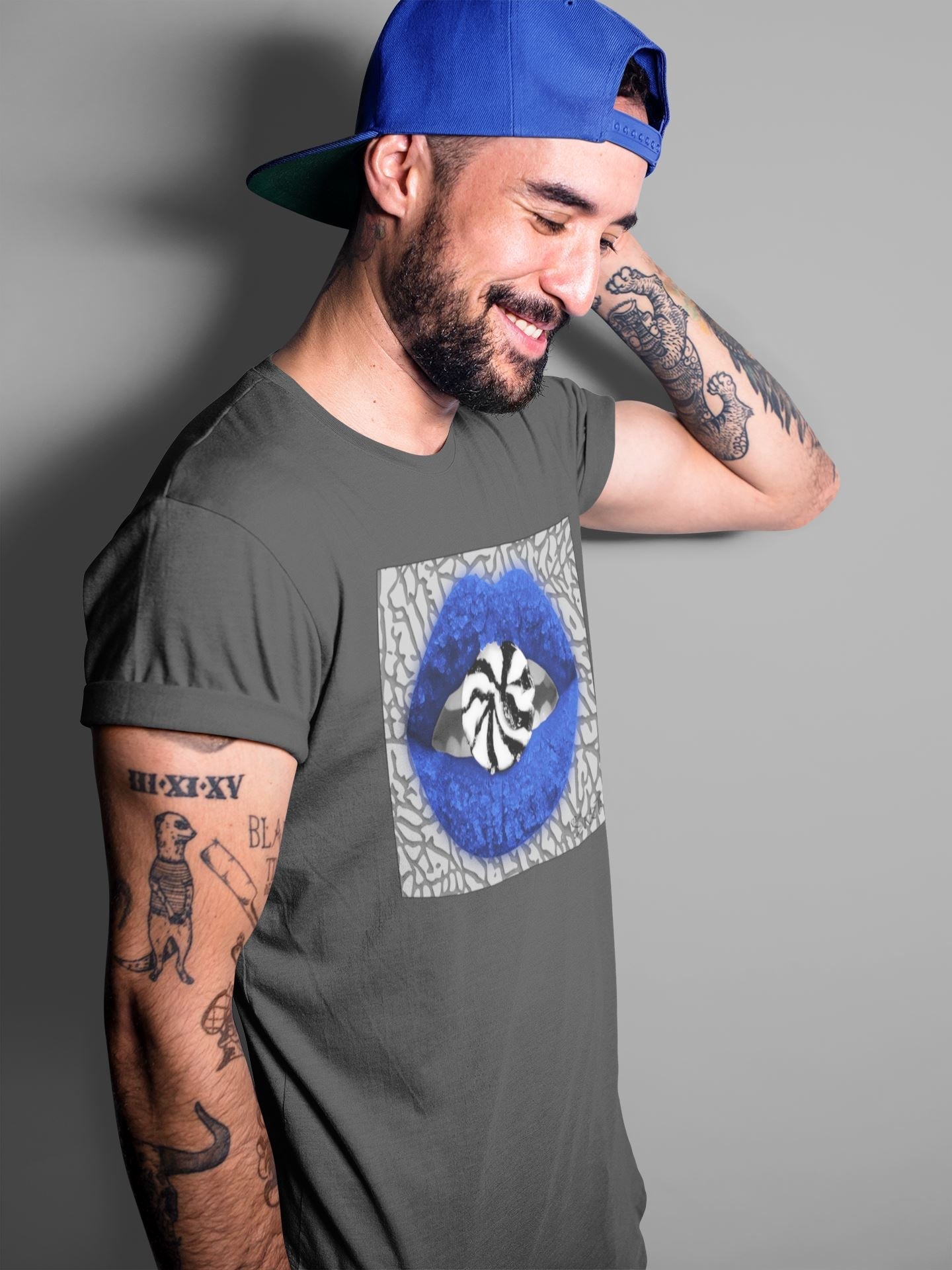 Lips Candy Unisex Tops - Air Jordan 3 Varsity Royal