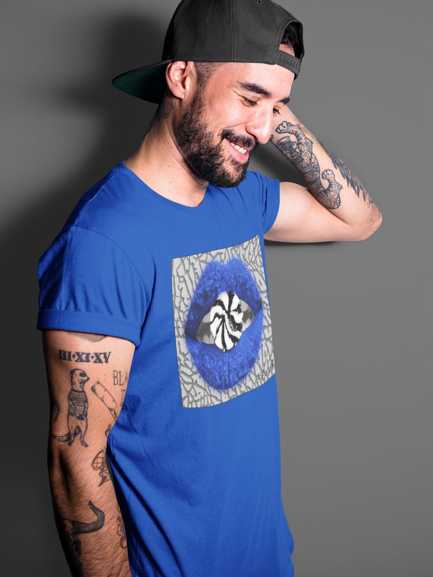 Lips Candy Unisex Tops - Air Jordan 3 Varsity Royal