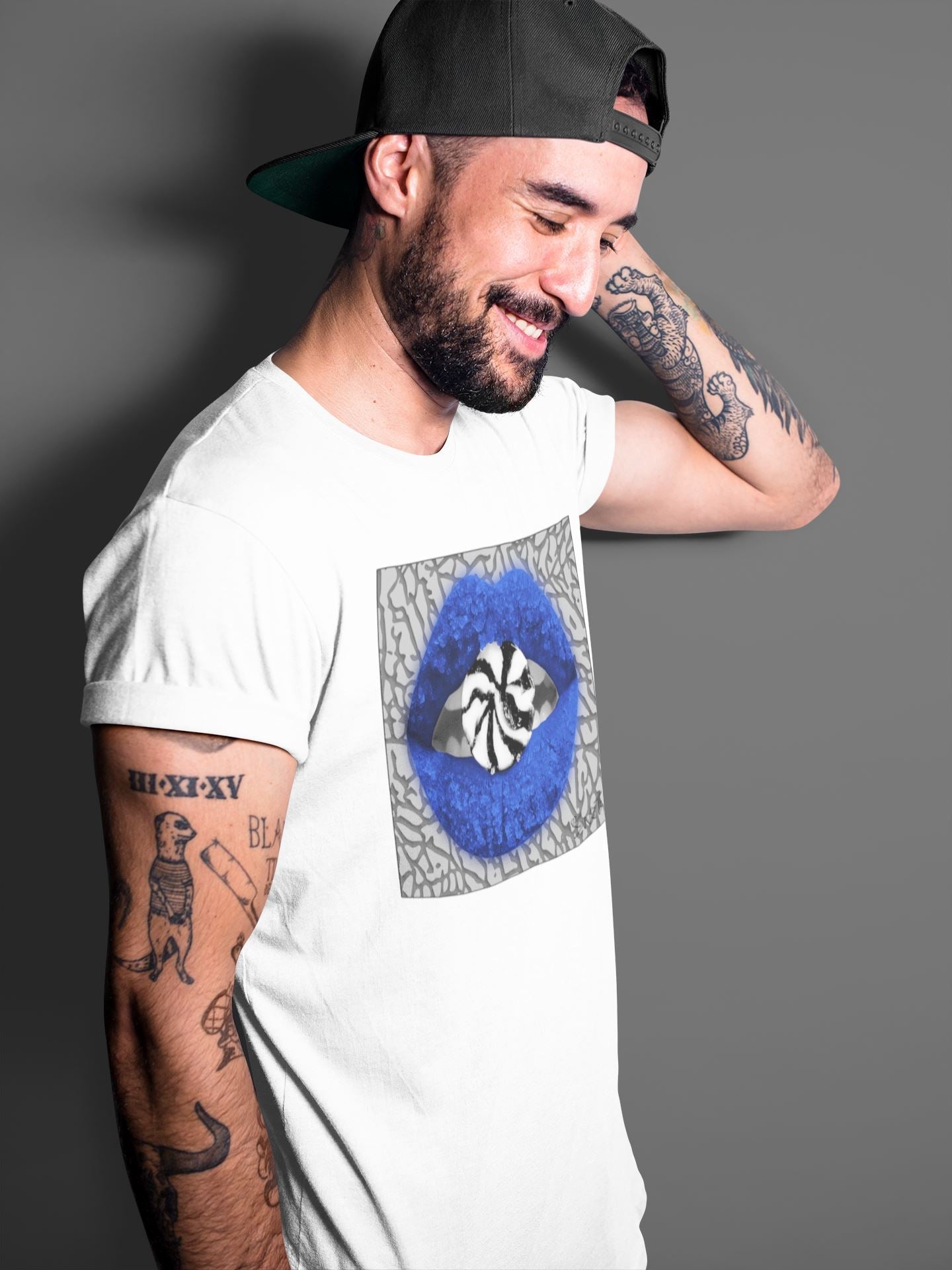 Lips Candy Unisex Tops - Air Jordan 3 Varsity Royal