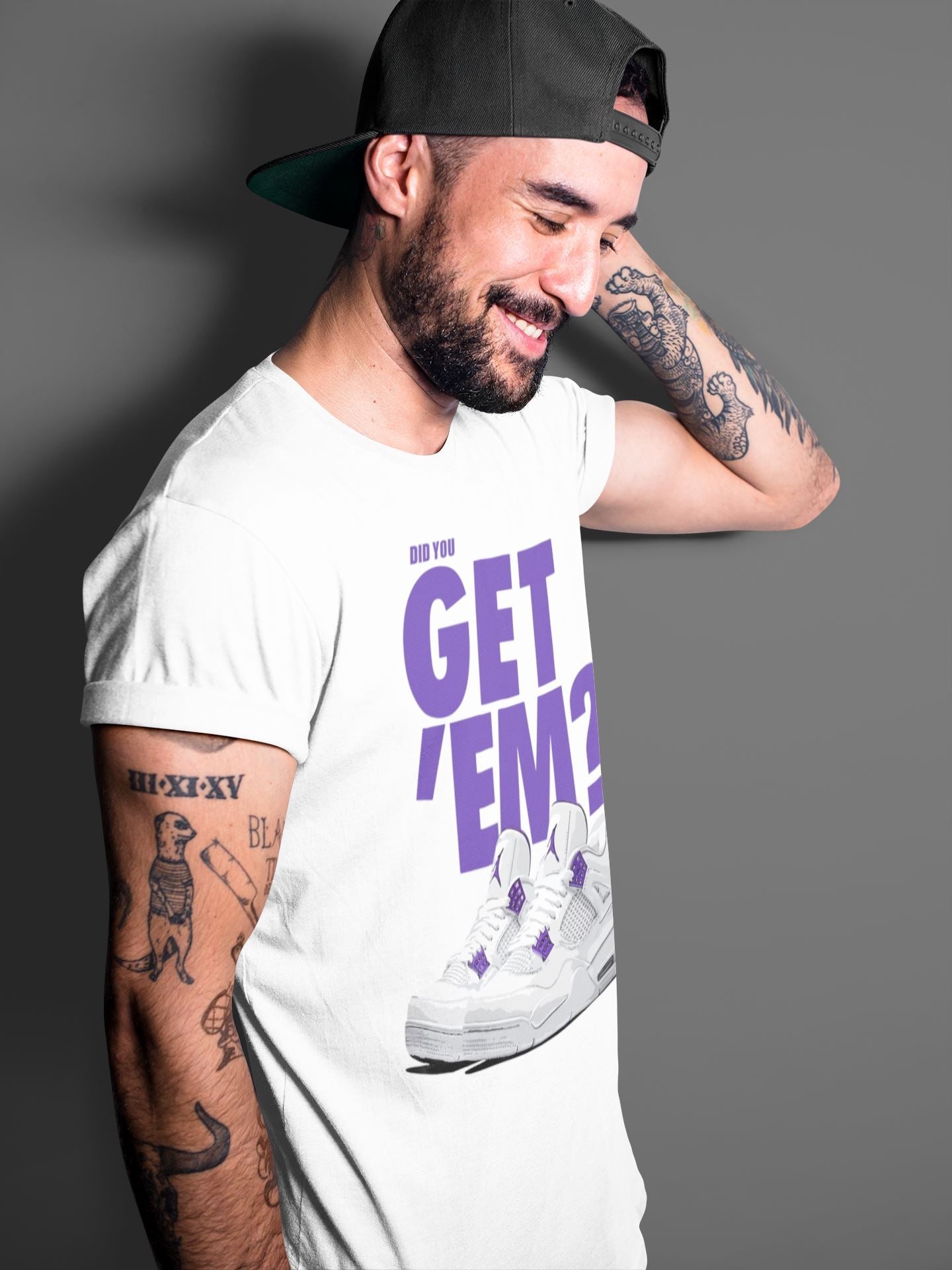 Did You Get 'Em Unisex Tops - Air Jordan 4 Court Purple