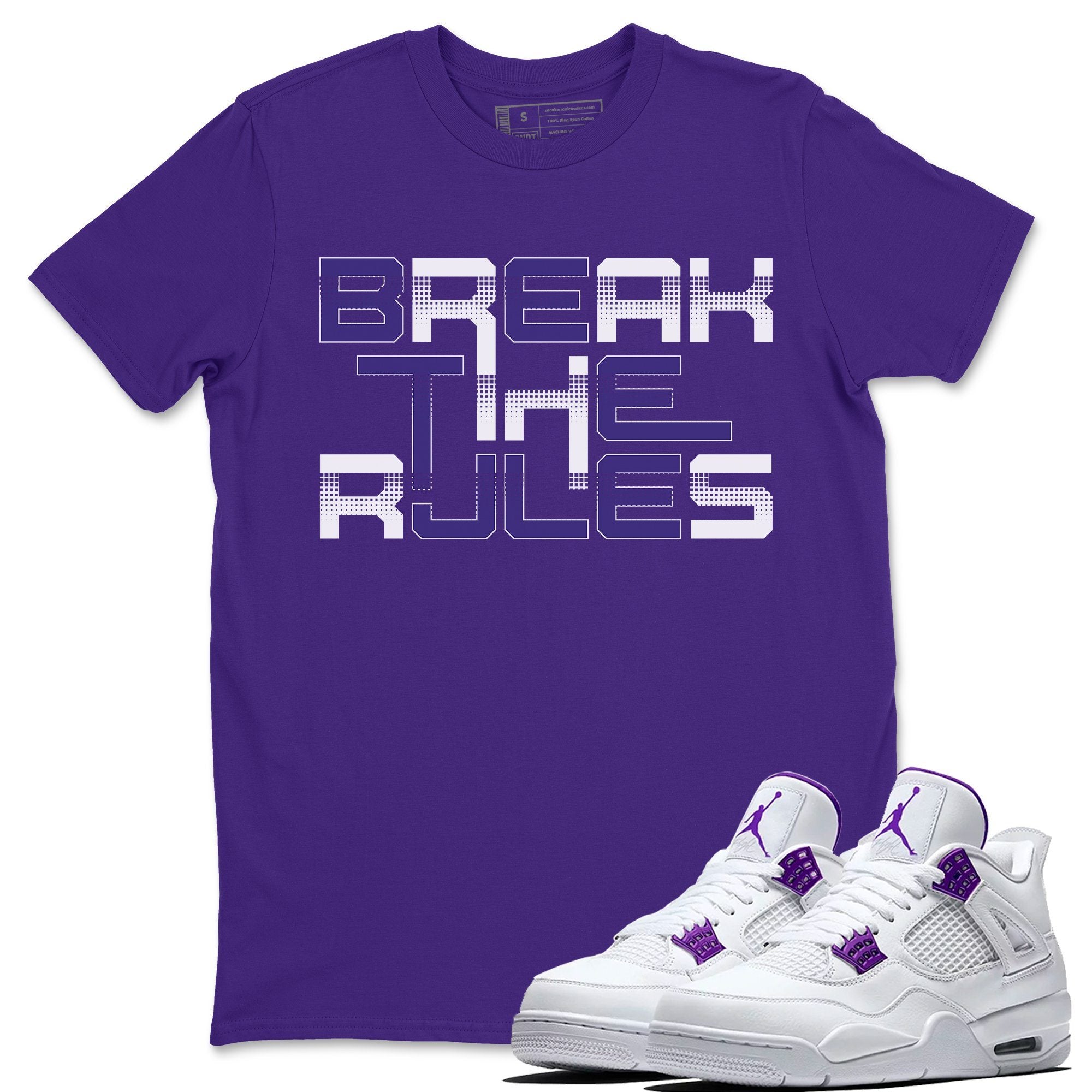 Break The Rules Unisex Tops - Air Jordan 4 Court Purple