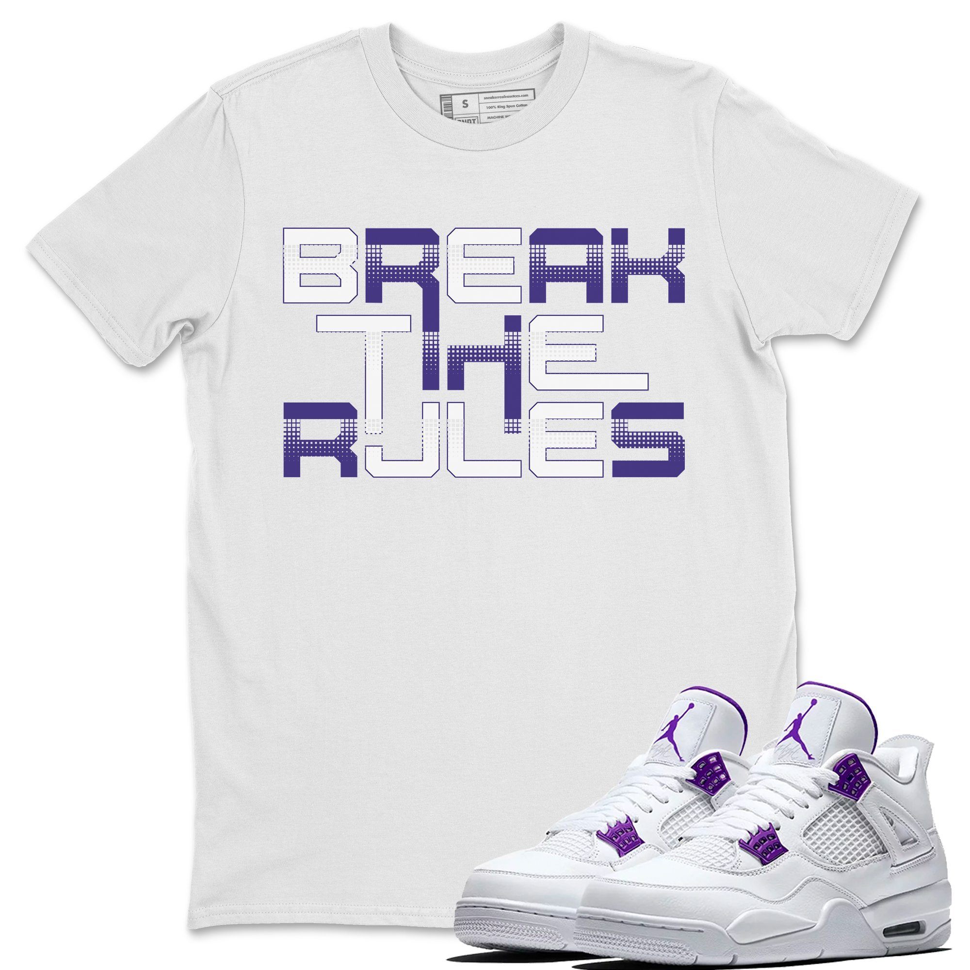 Break The Rules Unisex Tops - Air Jordan 4 Court Purple