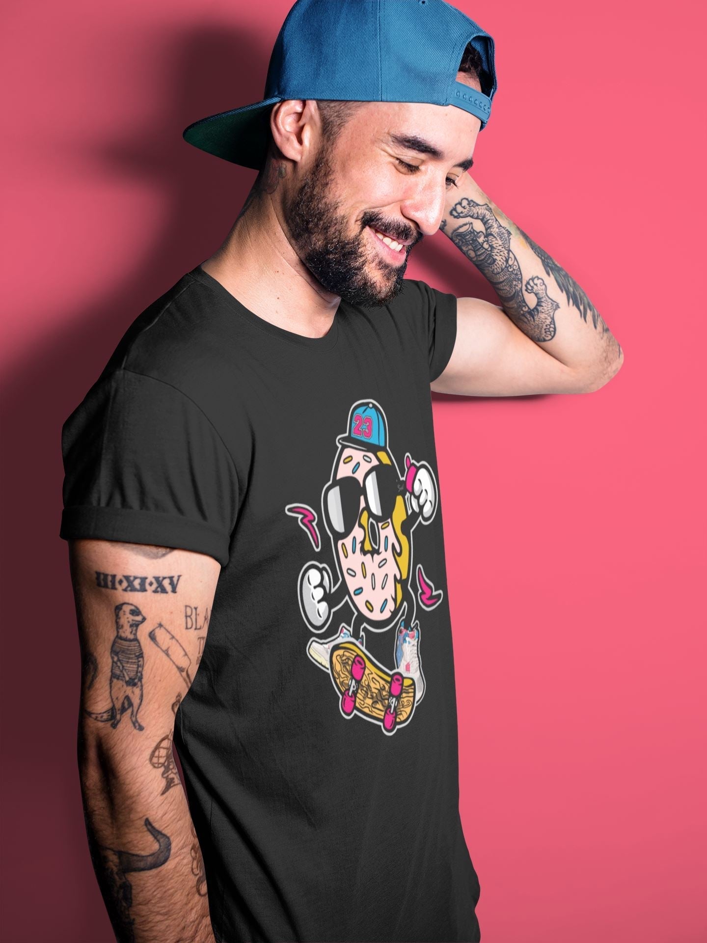 Donut Skater Unisex Tops - Air Jordan 4 Union Guava Ice