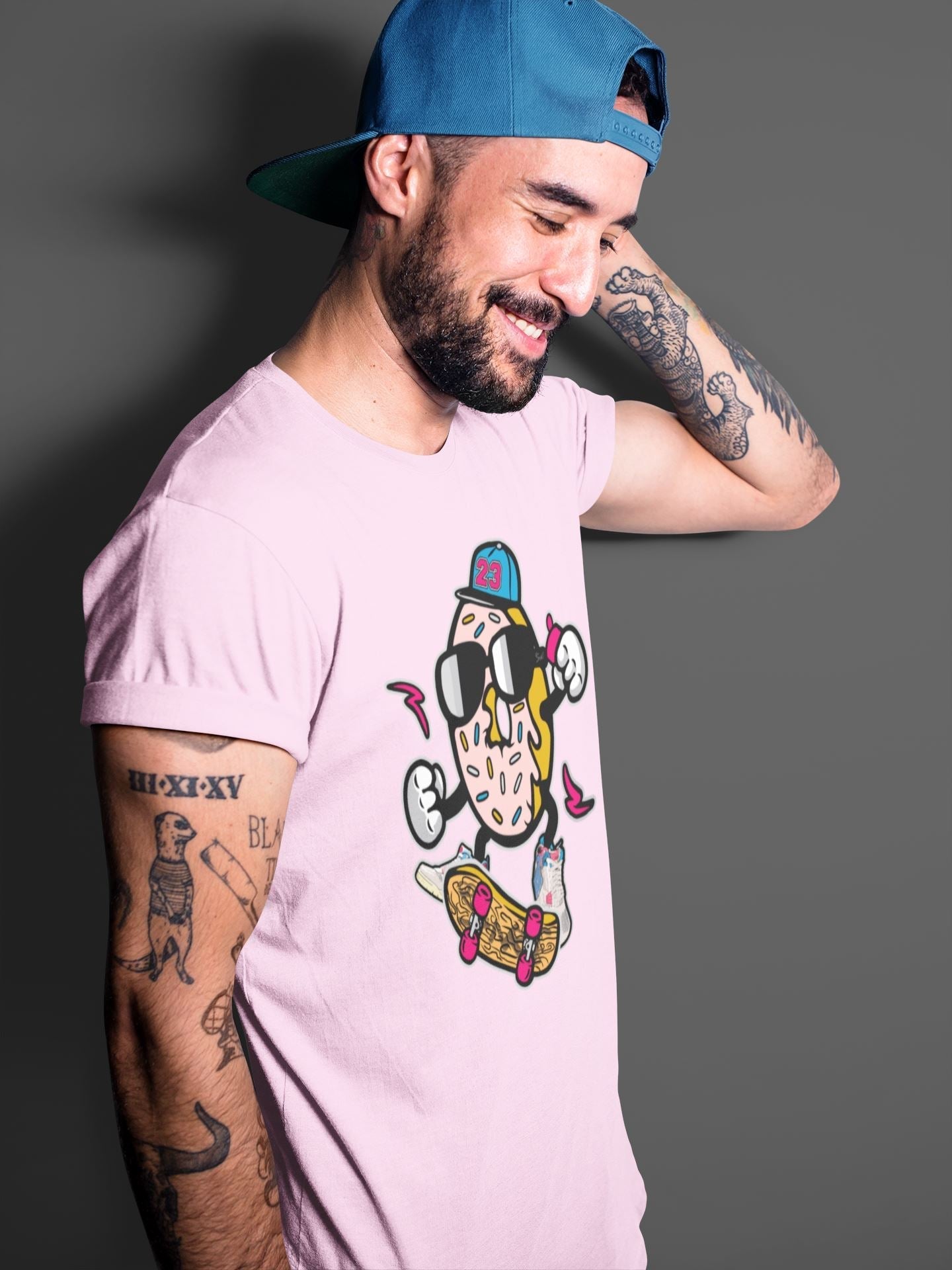 Donut Skater Unisex Tops - Air Jordan 4 Union Guava Ice